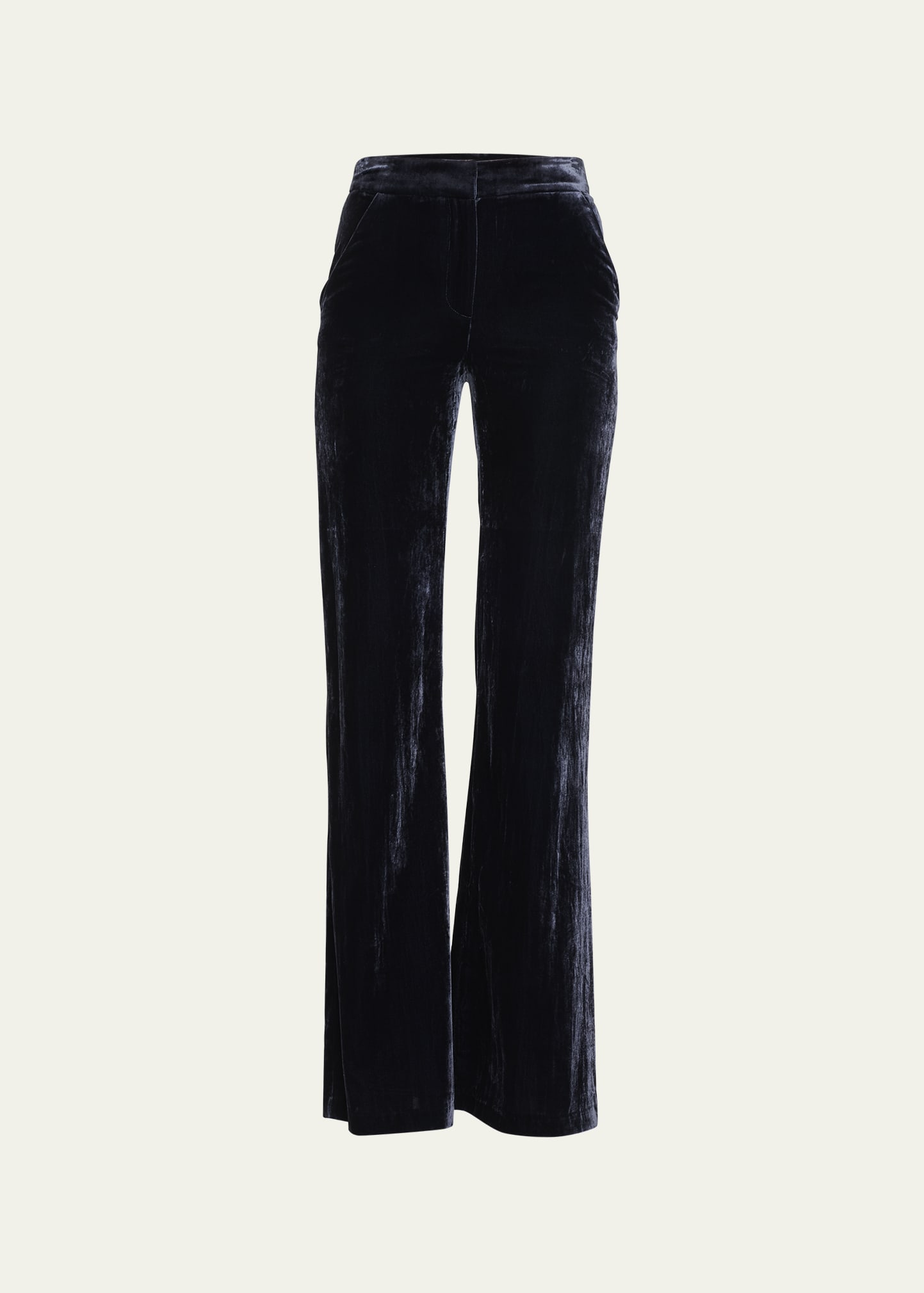 Veronica Beard Lebone Velvet Wide-Leg Tailored Pants - Bergdorf