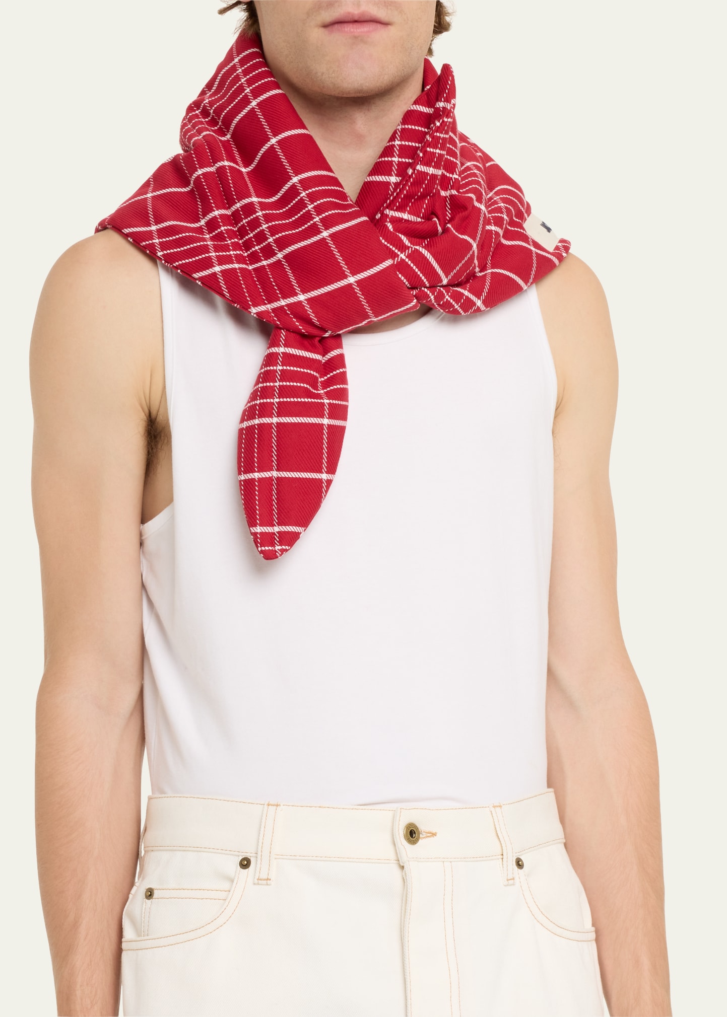 Jacquemus Men's Le Bandana Capullo Padded Neck Scarf - Bergdorf