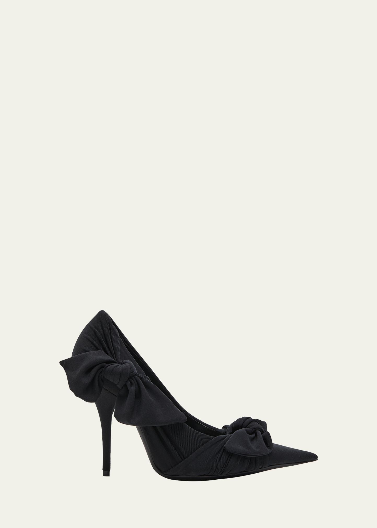 Balenciaga Knife Knotted Bow Pumps - Bergdorf Goodman