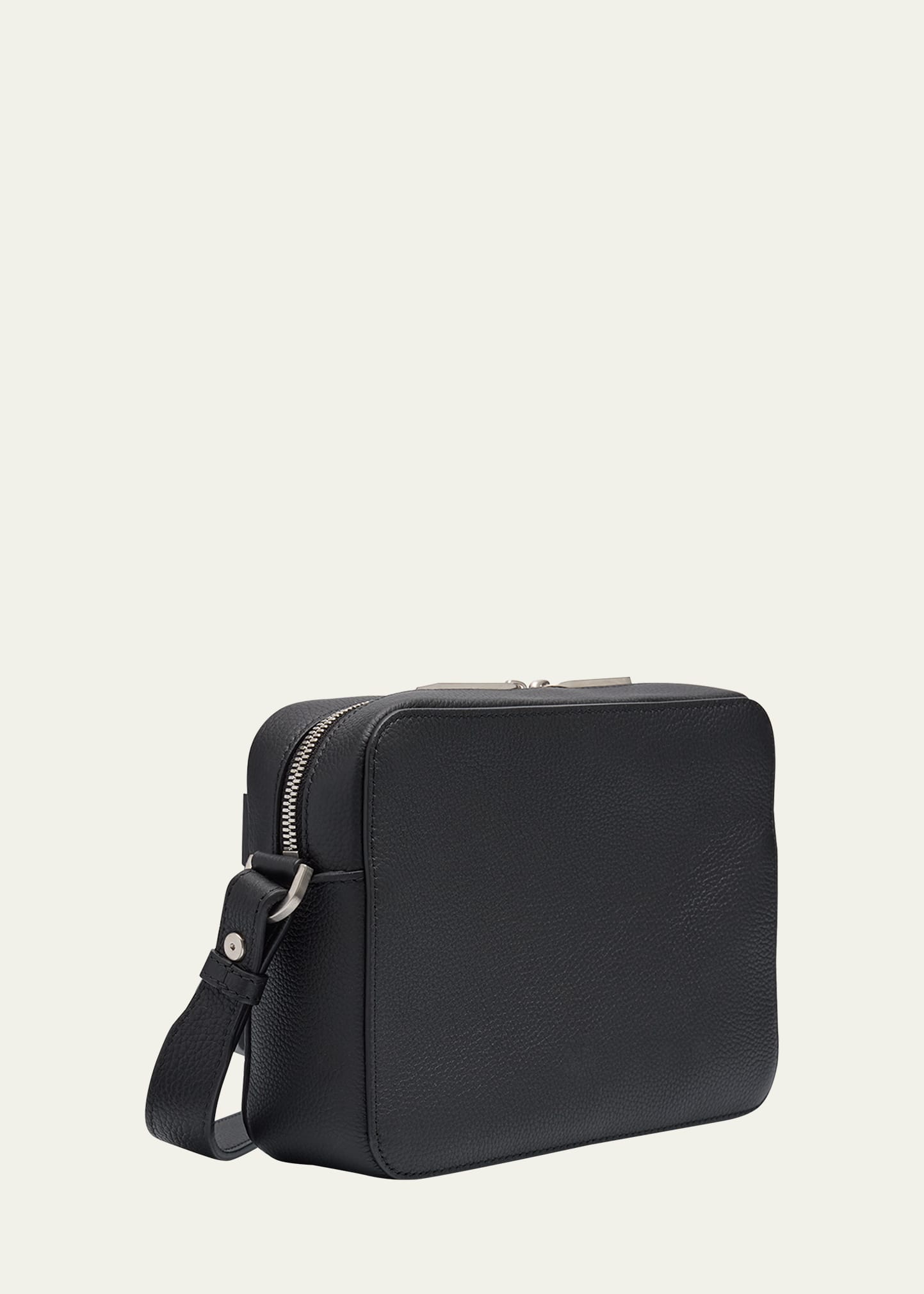 Ferragamo Men's Embossed Gancini Leather Crossbody Bag