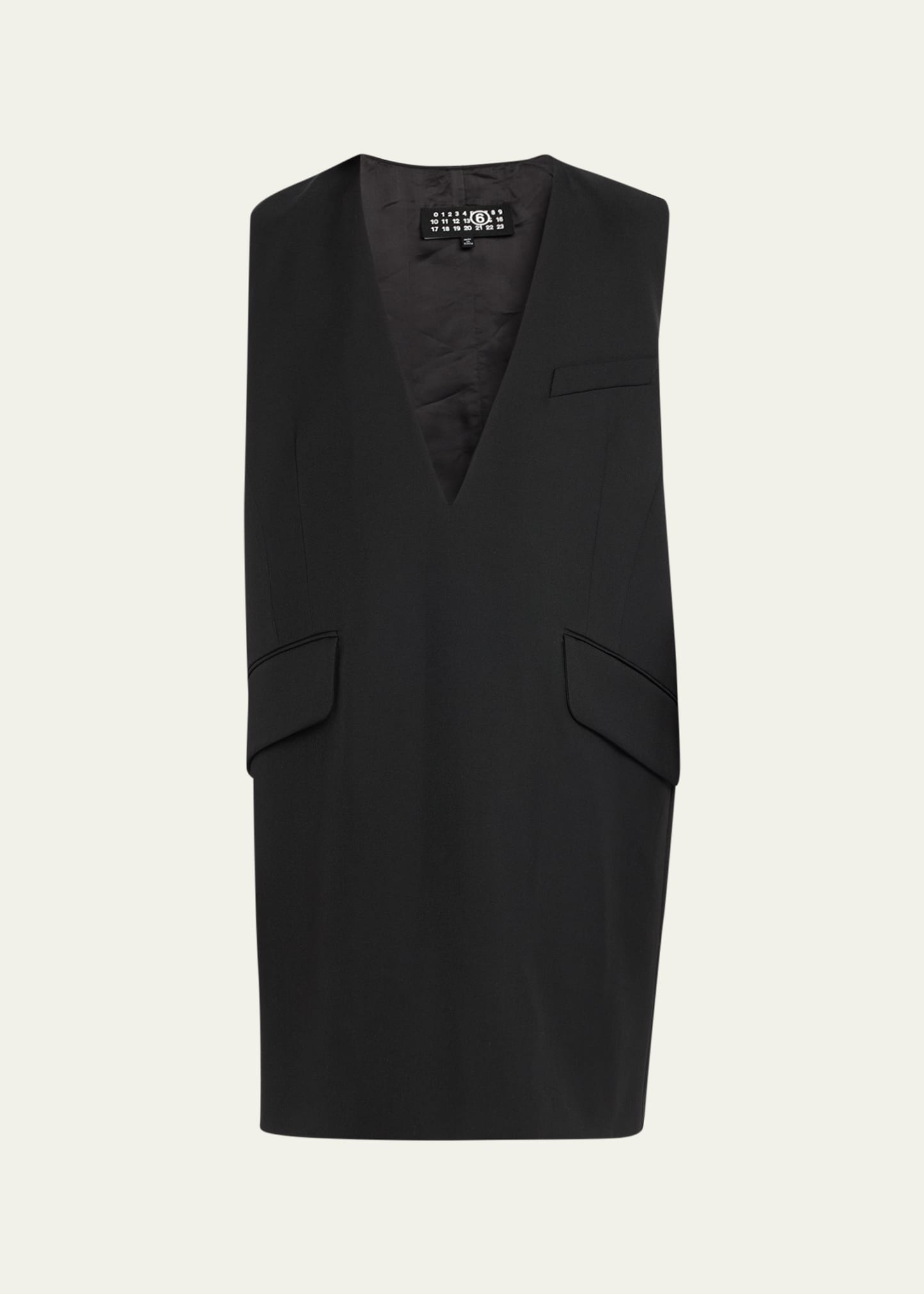 MM6 Maison Margiela V-Neck Mini Blazer Shift Dress