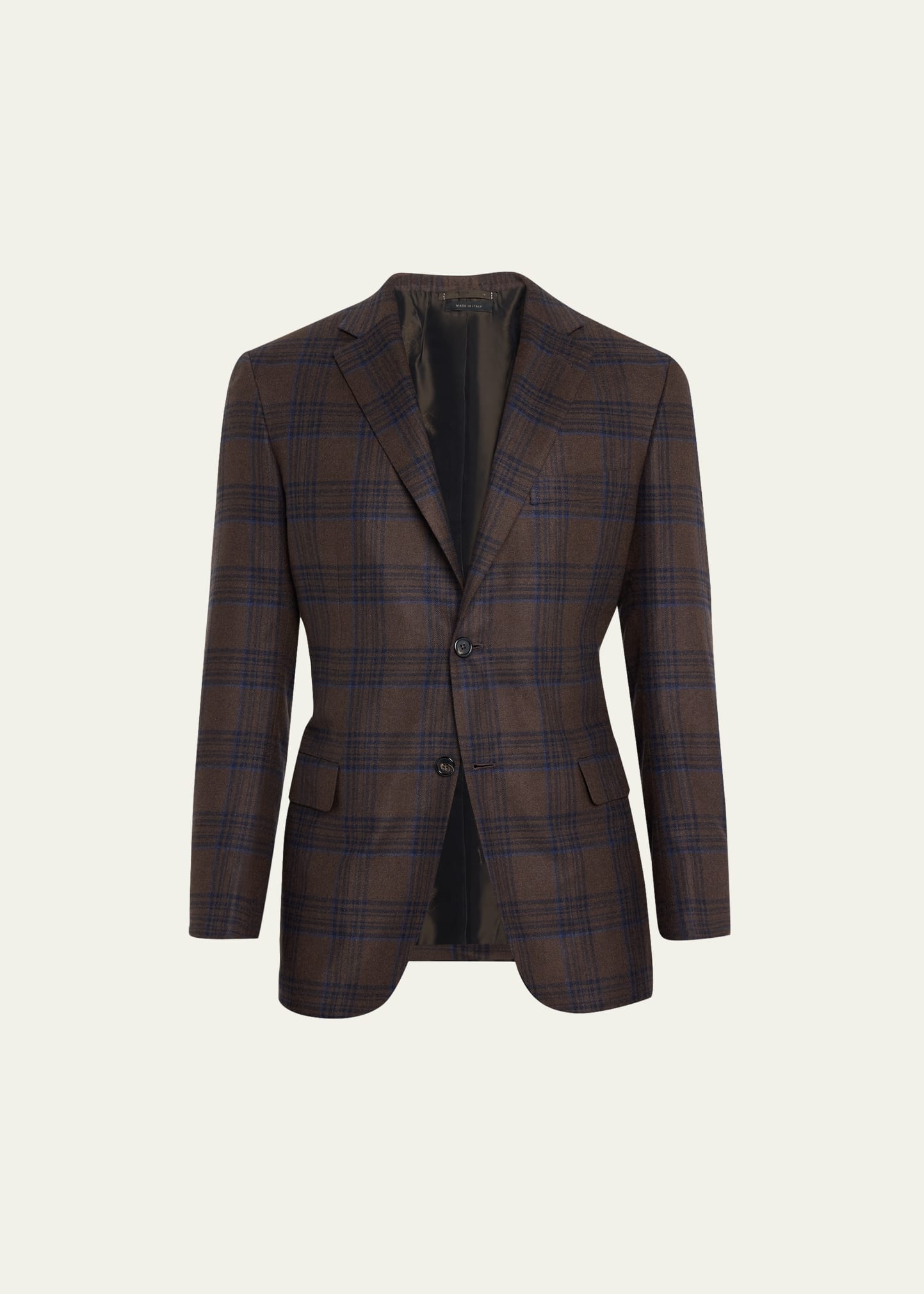 Brioni Men's Plaid Silk-Cashmere Sport Coat - Bergdorf Goodman