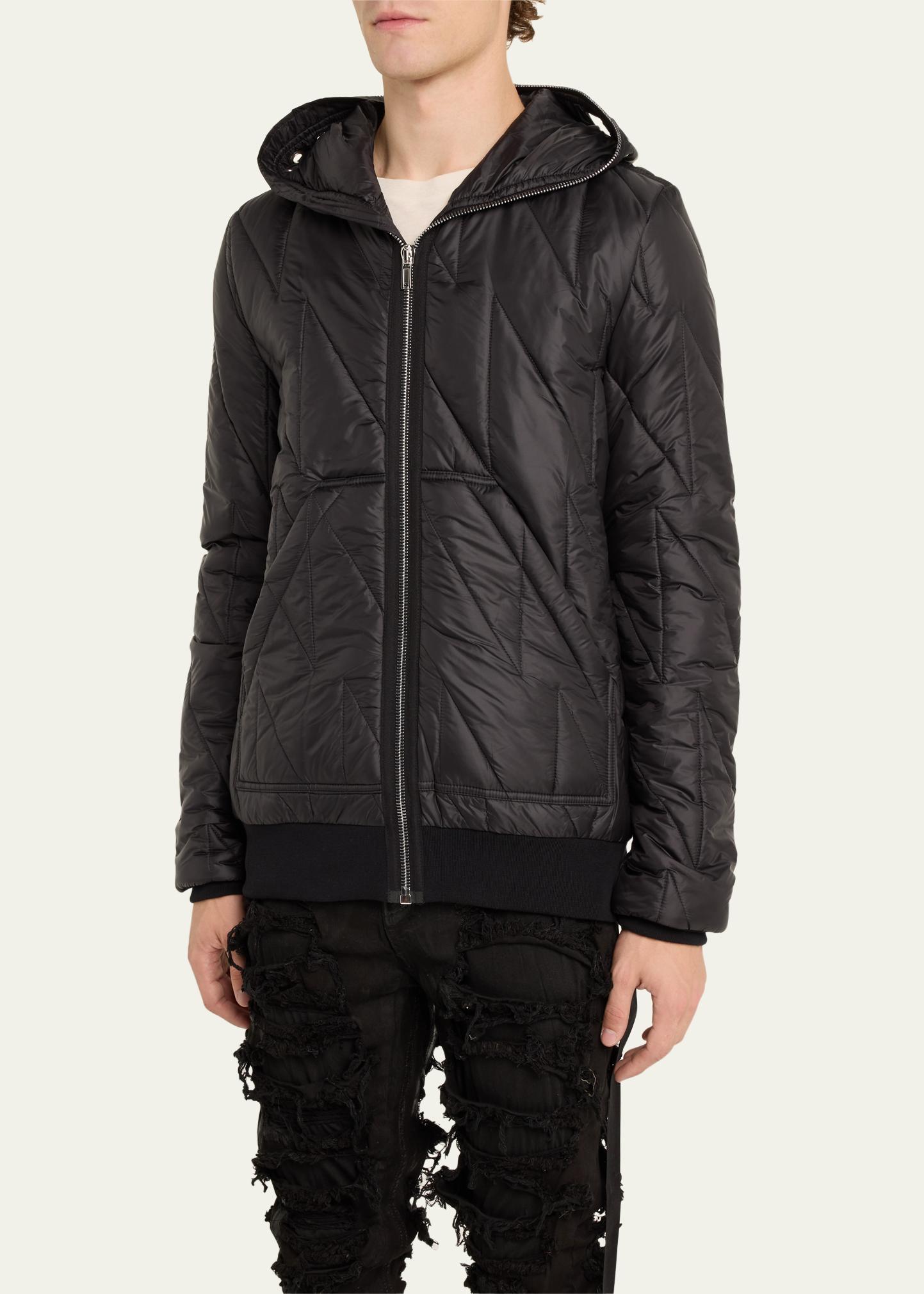 DRKSHDW RICK OWENS Men's Hooded Full Zip Nylon Jacket - Bergdorf