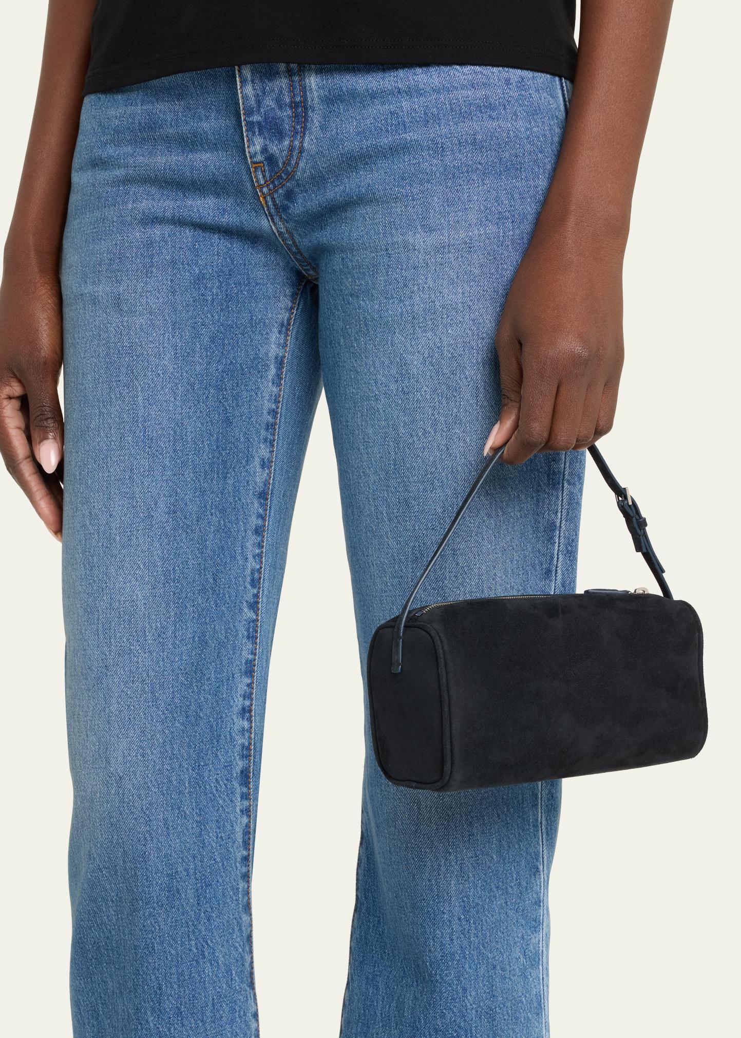 THE ROW 90s Baguette in Suede - Bergdorf Goodman