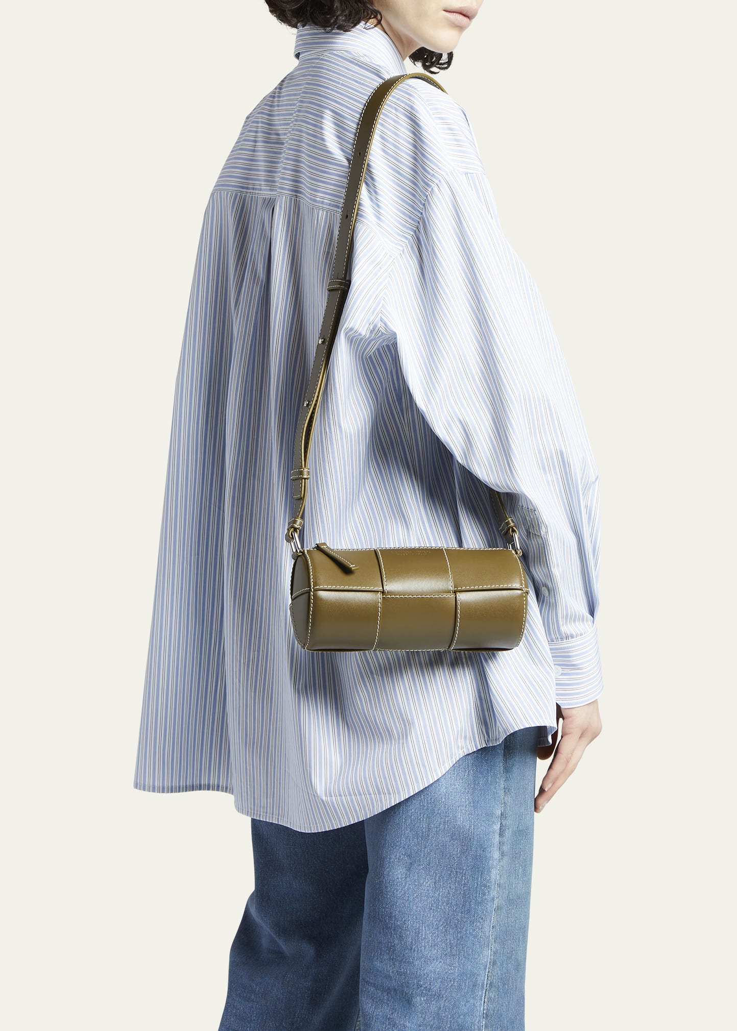 Bottega Veneta Arco Canette Small Intreccio Shoulder Bag