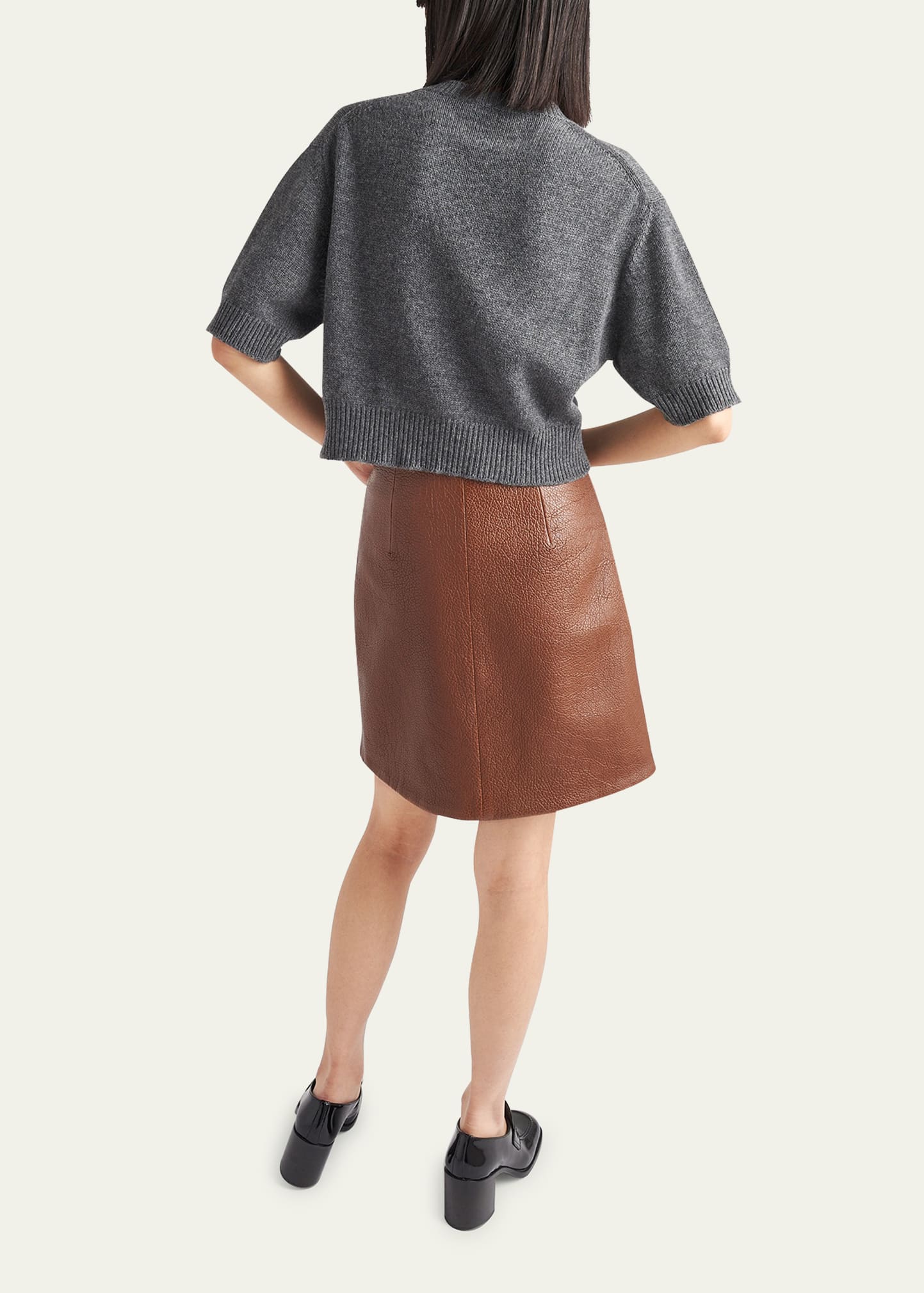 Prada Logo Cashmere Wool Shirt - Bergdorf Goodman