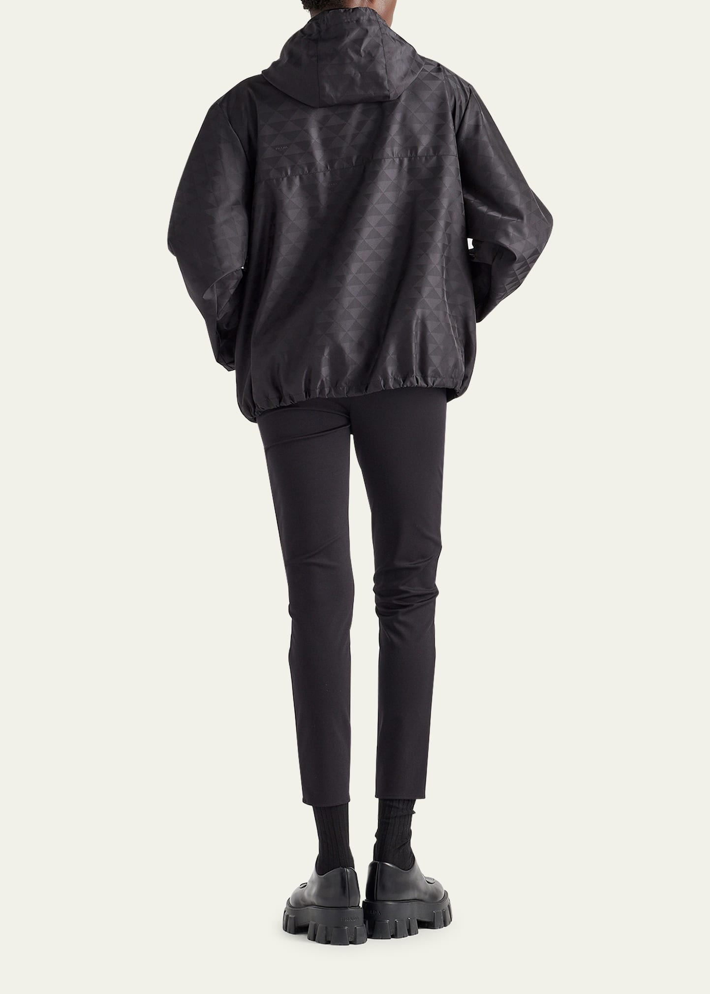 ジャケット・アウター Prada Archive Nylon Long Coat Archive vintage Prada reversible wool/nylon jacket size S-M