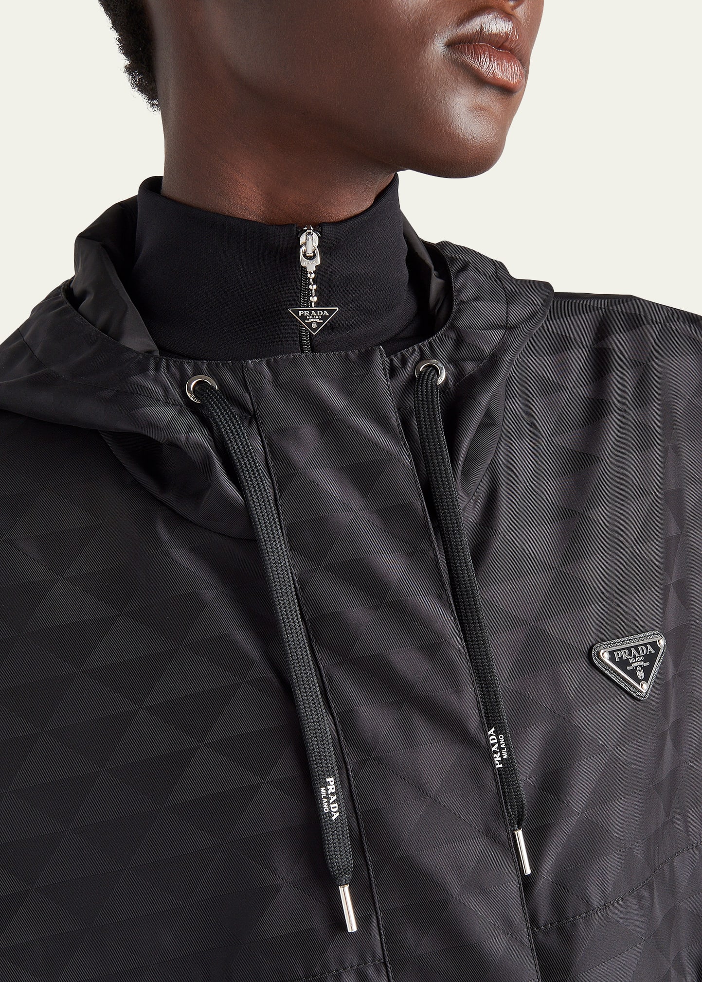 ジャケット・アウター Prada Archive Nylon Long Coat Archive vintage Prada reversible wool/nylon jacket size S-M
