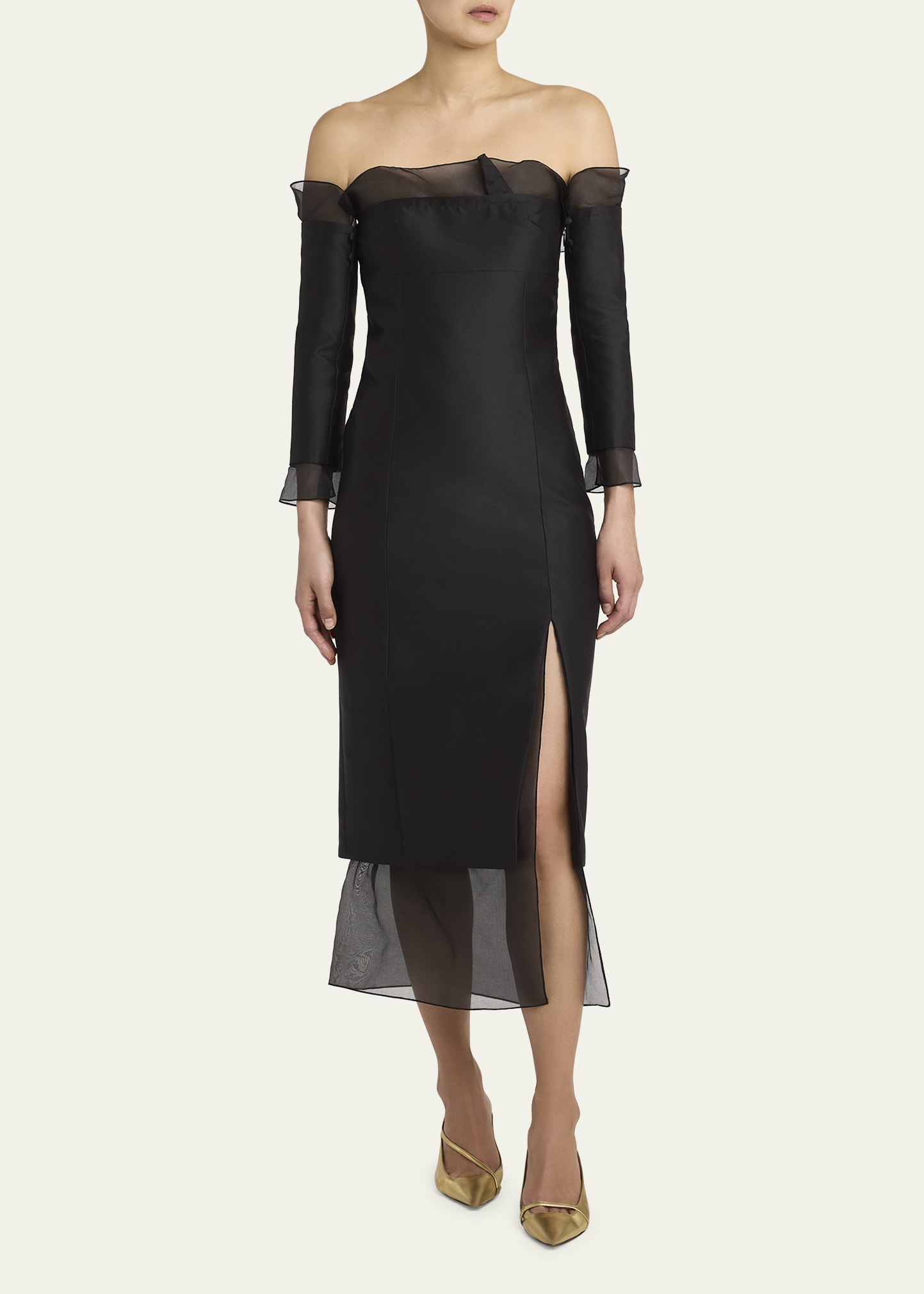 womens midi dress with short sleeves Midnight Vale Short Sleeve Midi Dress