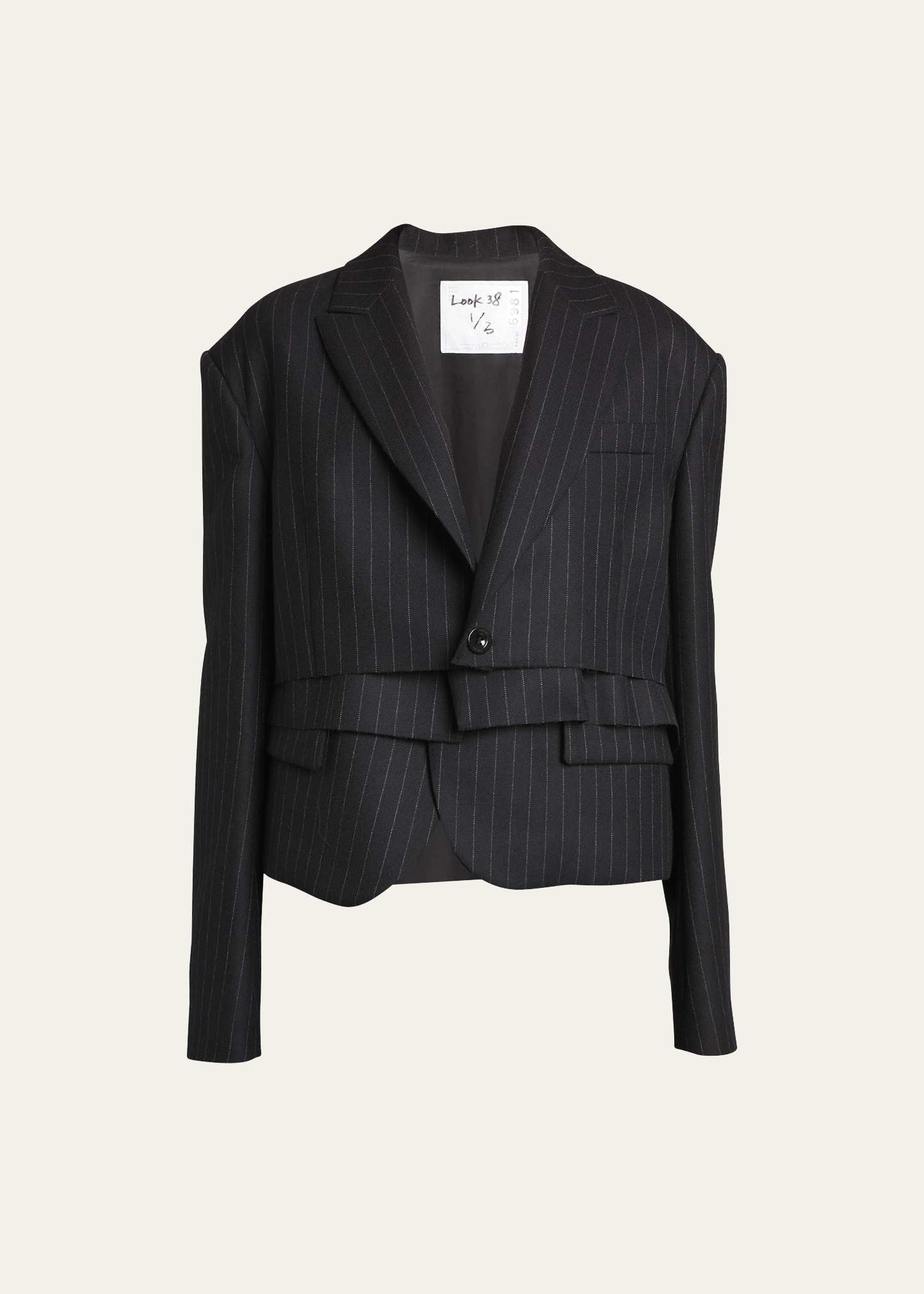 sacai Chalk Stripe Jacket 3 テーラードジャケット 【公式通販】