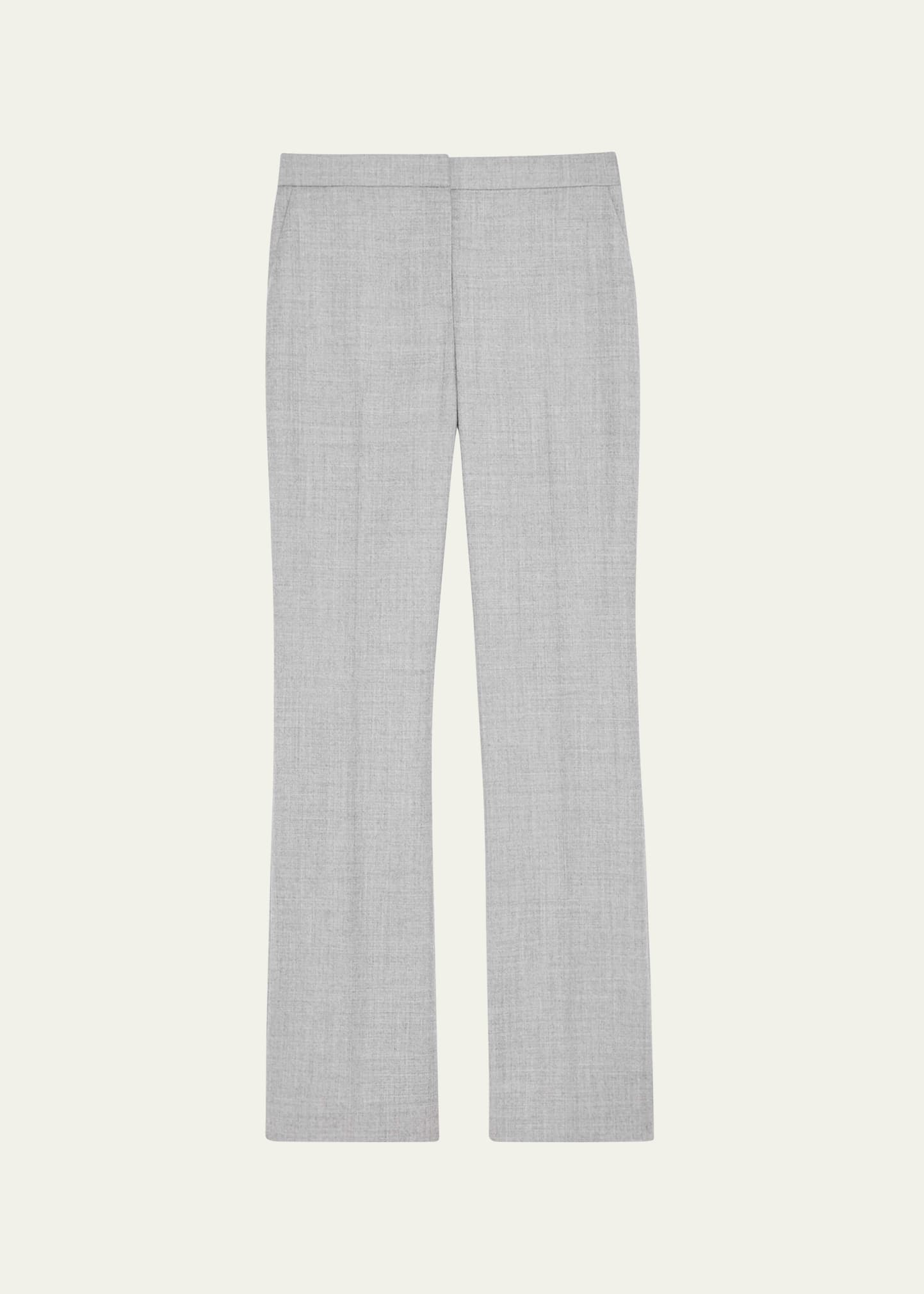 Theory Wool Flannel Slim Straight-Leg Pants - Bergdorf Goodman