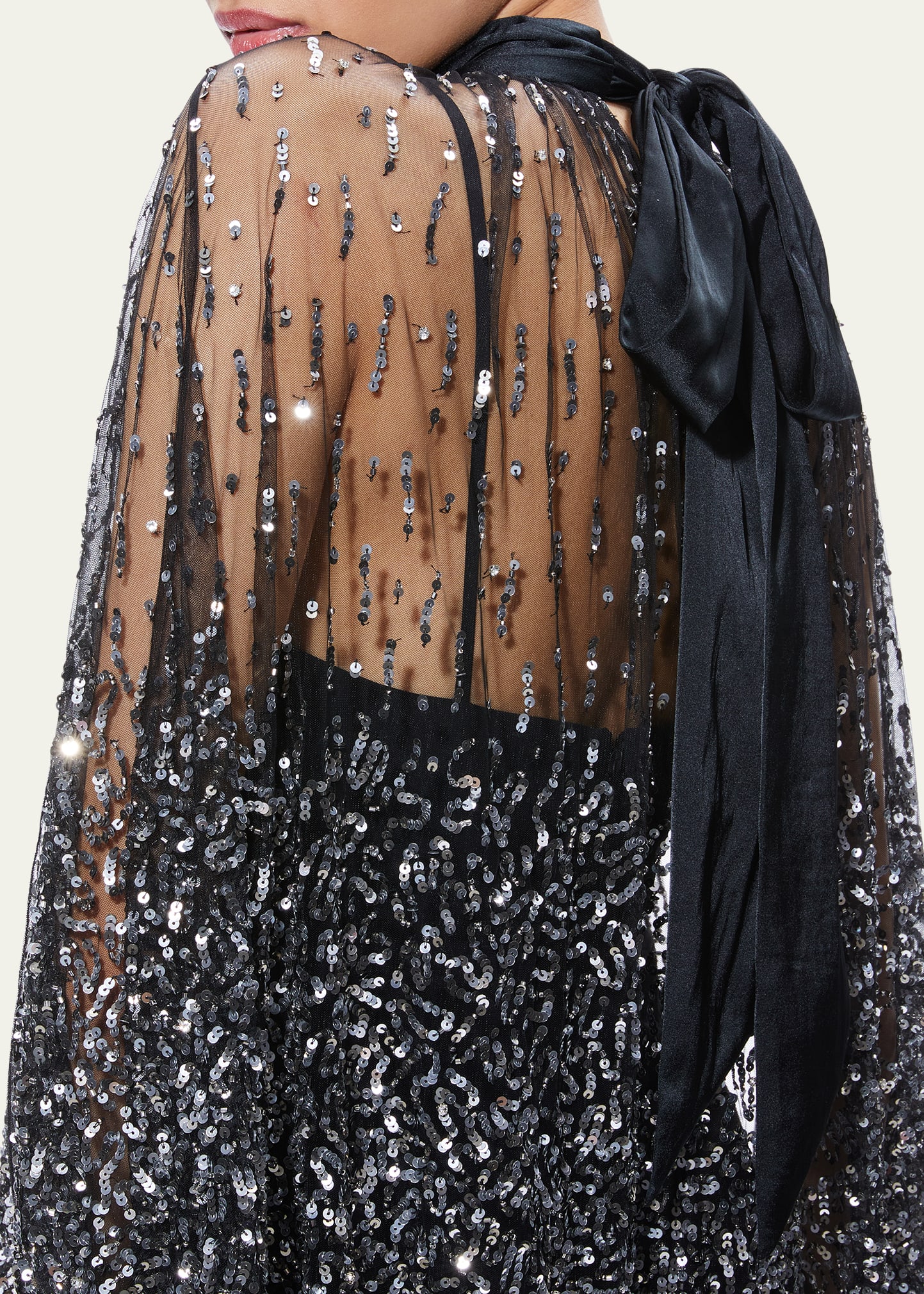 zenon cape mini dress ZENON CAPE MINI DRESS in PEARL BLUSH/ROSE GOLD