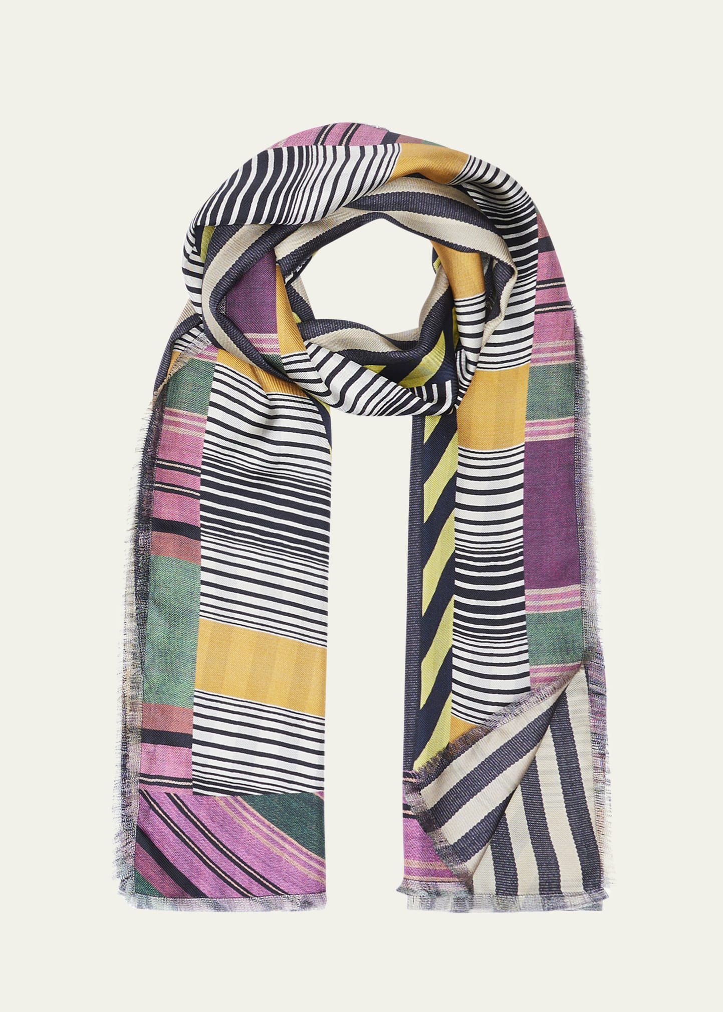 Pierre-Louis Mascia Fancy Multi-Patterned Silk Twill Scarf - Bergdorf  Goodman