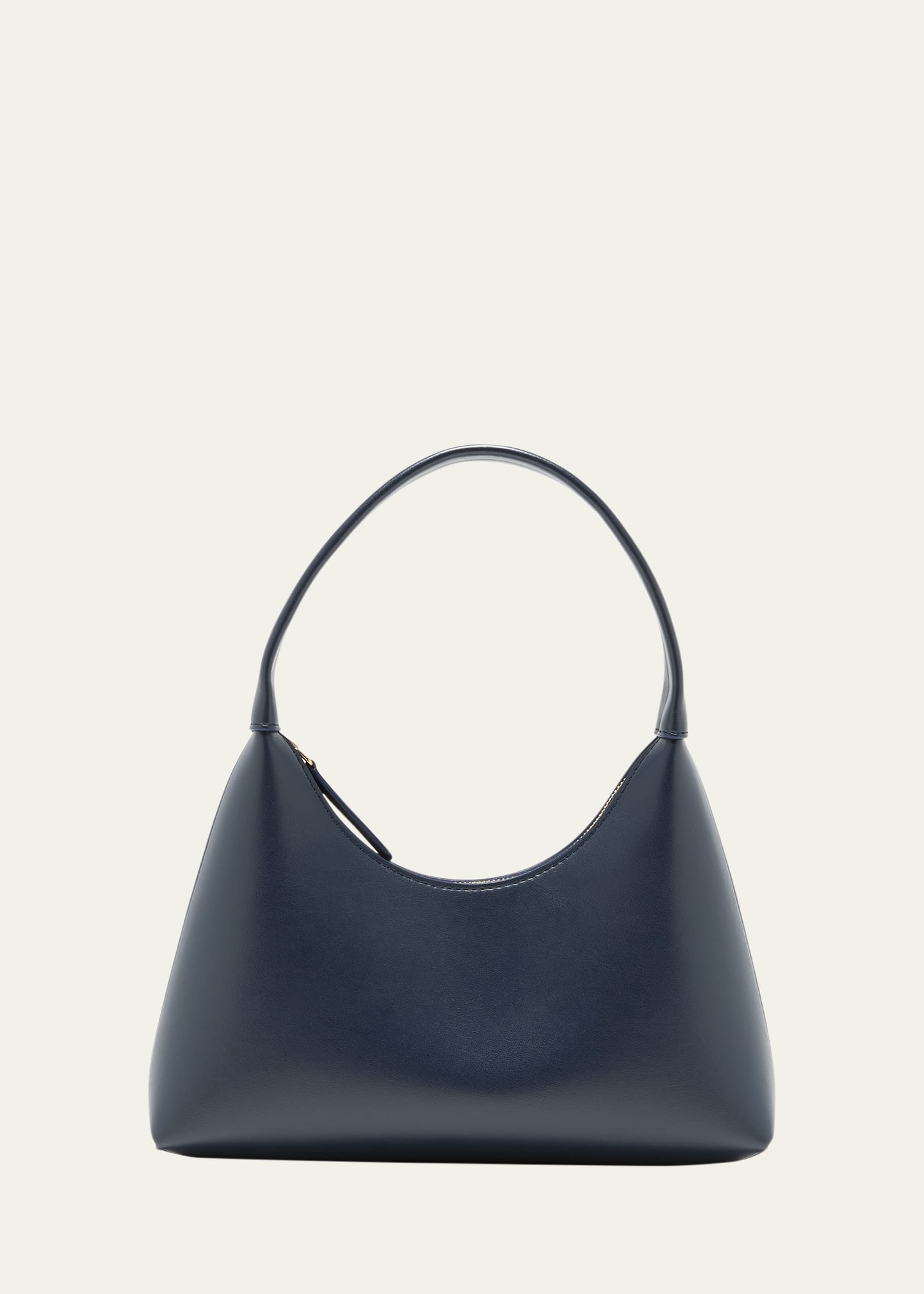 Mansur Gavriel Elegant Leather Top-Handle Bag in Black