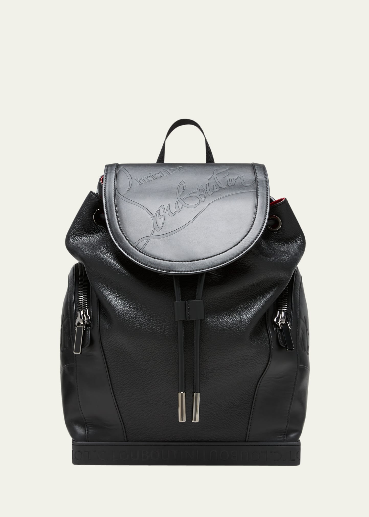 Christian Louboutin Men s Explorafunk Logo Leather Backpack