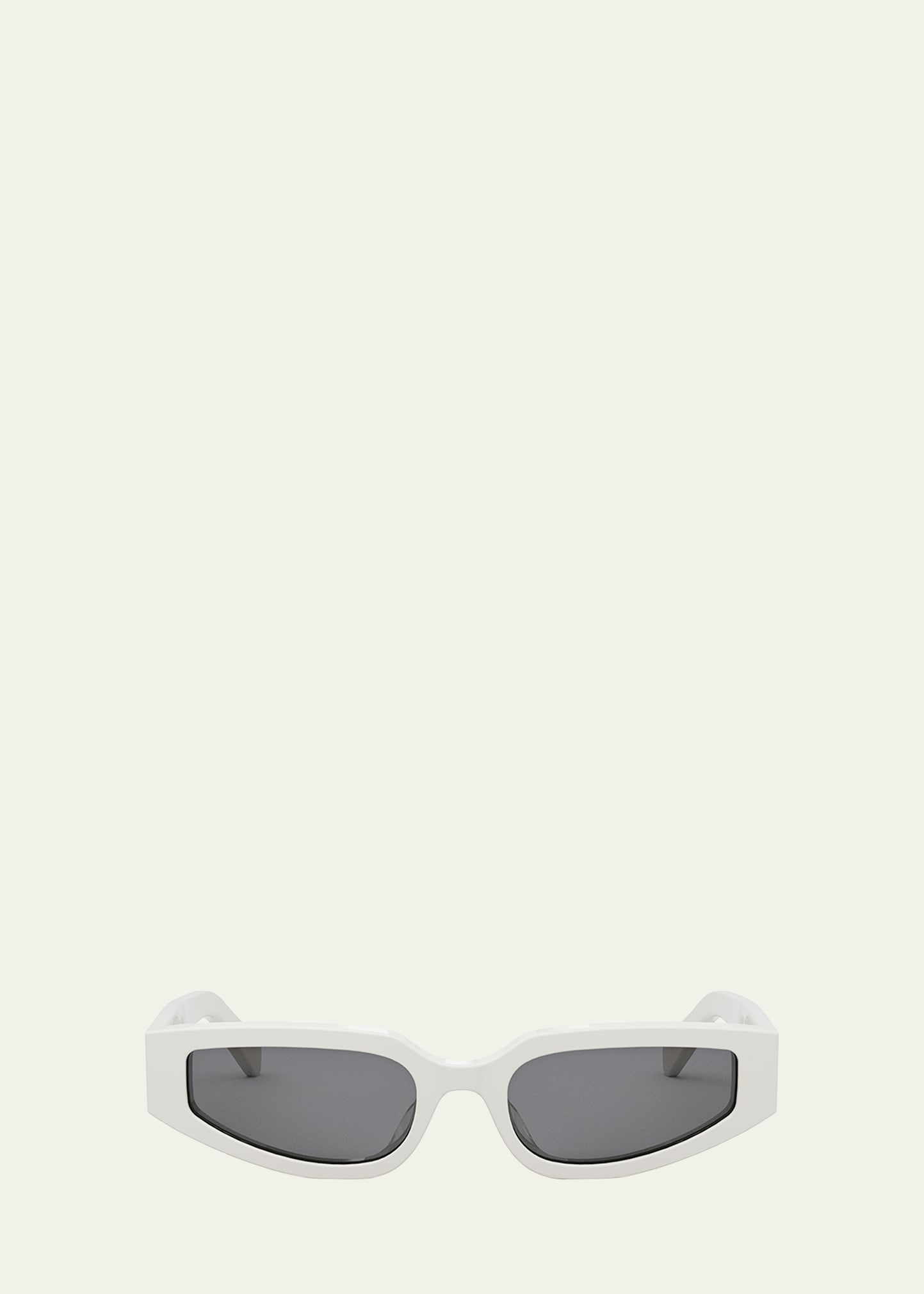 Celine Triomphe Sleek Acetate Cat-eye Sunglasses in Black