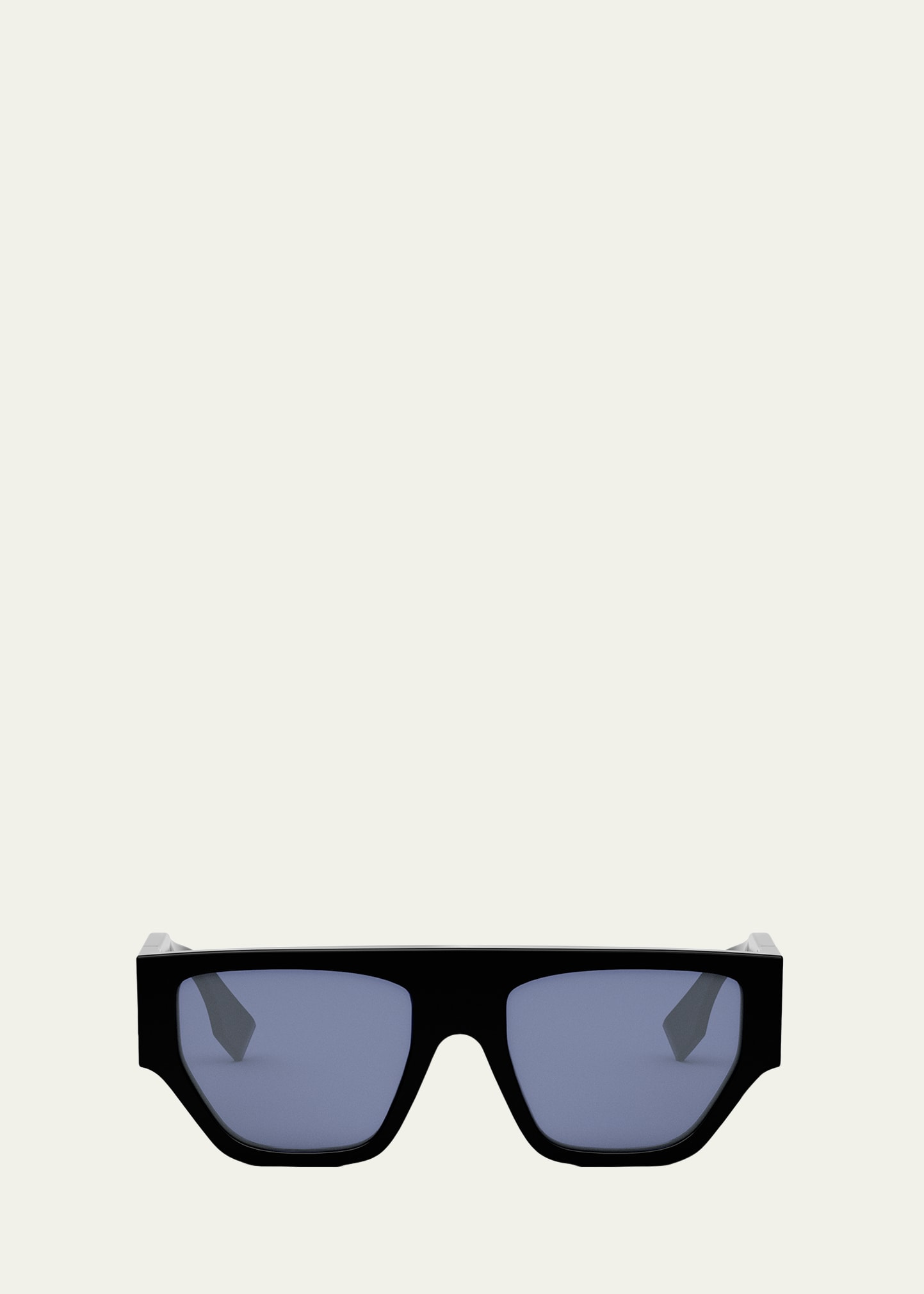 Fendi O'Lock Flat-Top Nylon Square Sunglasses - Bergdorf Goodman