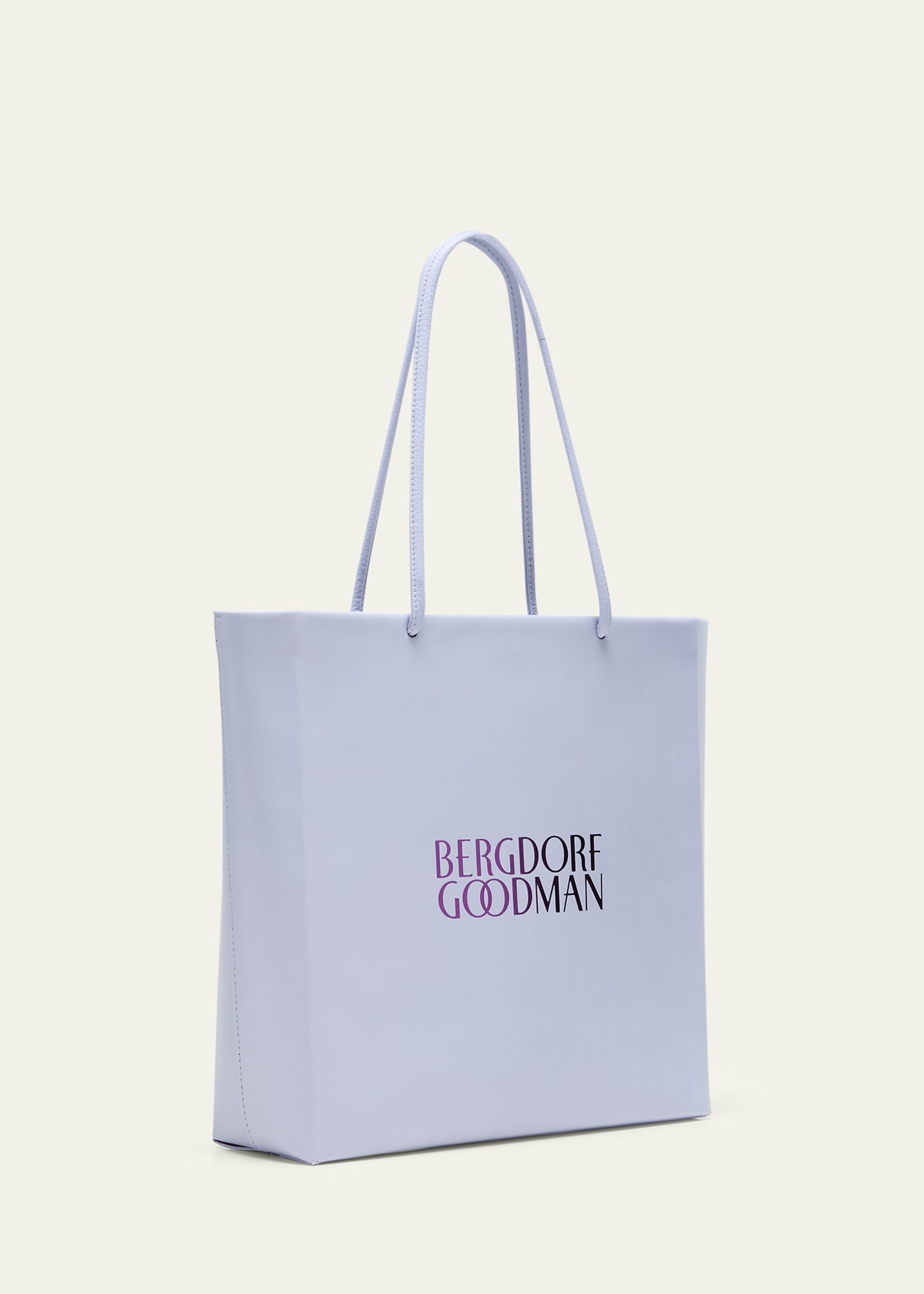 Bergdorf Goodman BG Leather Shopping Bag, Large - Bergdorf Goodman