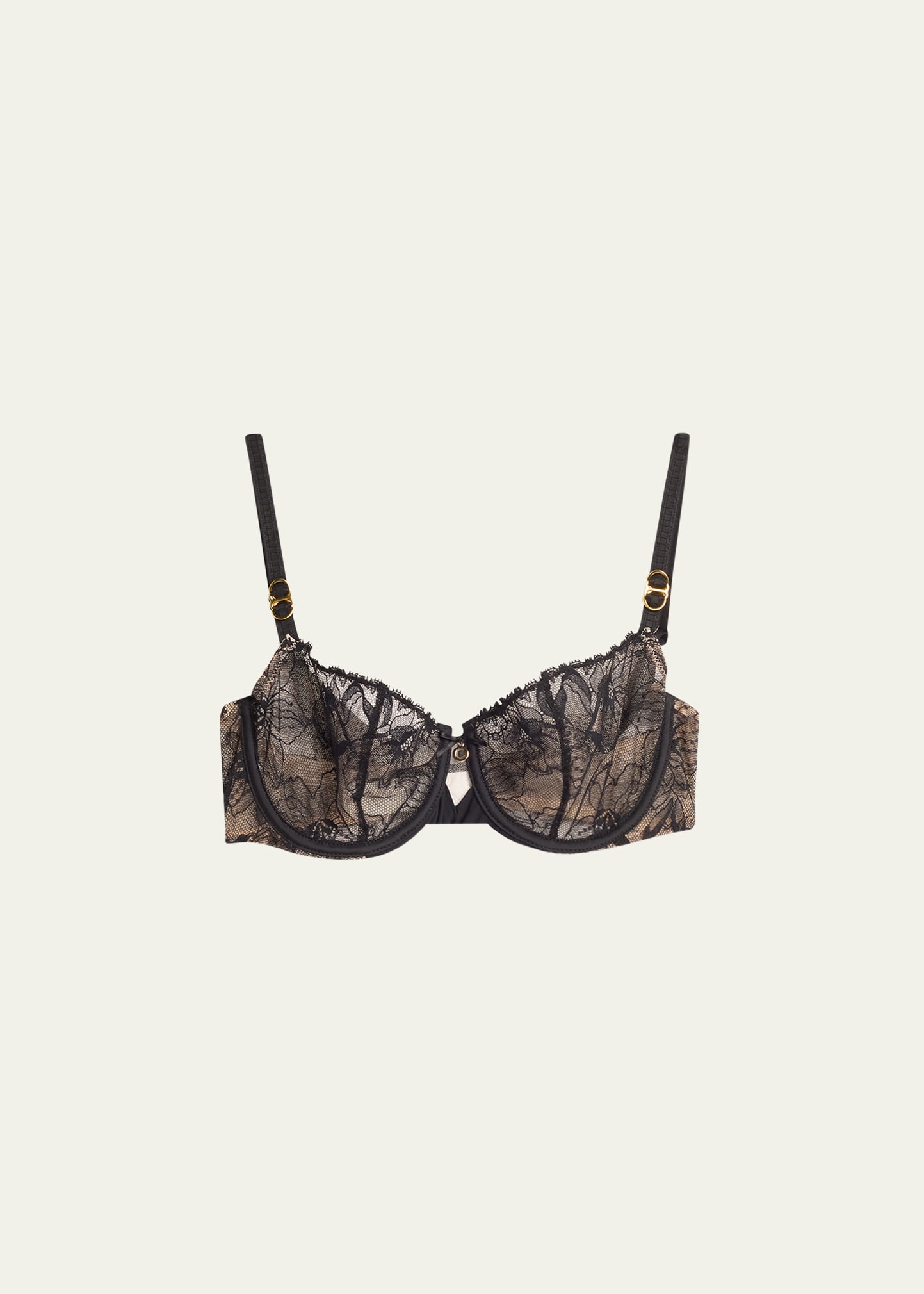 Chantelle Orchids Two-Part Floral Lace Demi Bra - Bergdorf Goodman