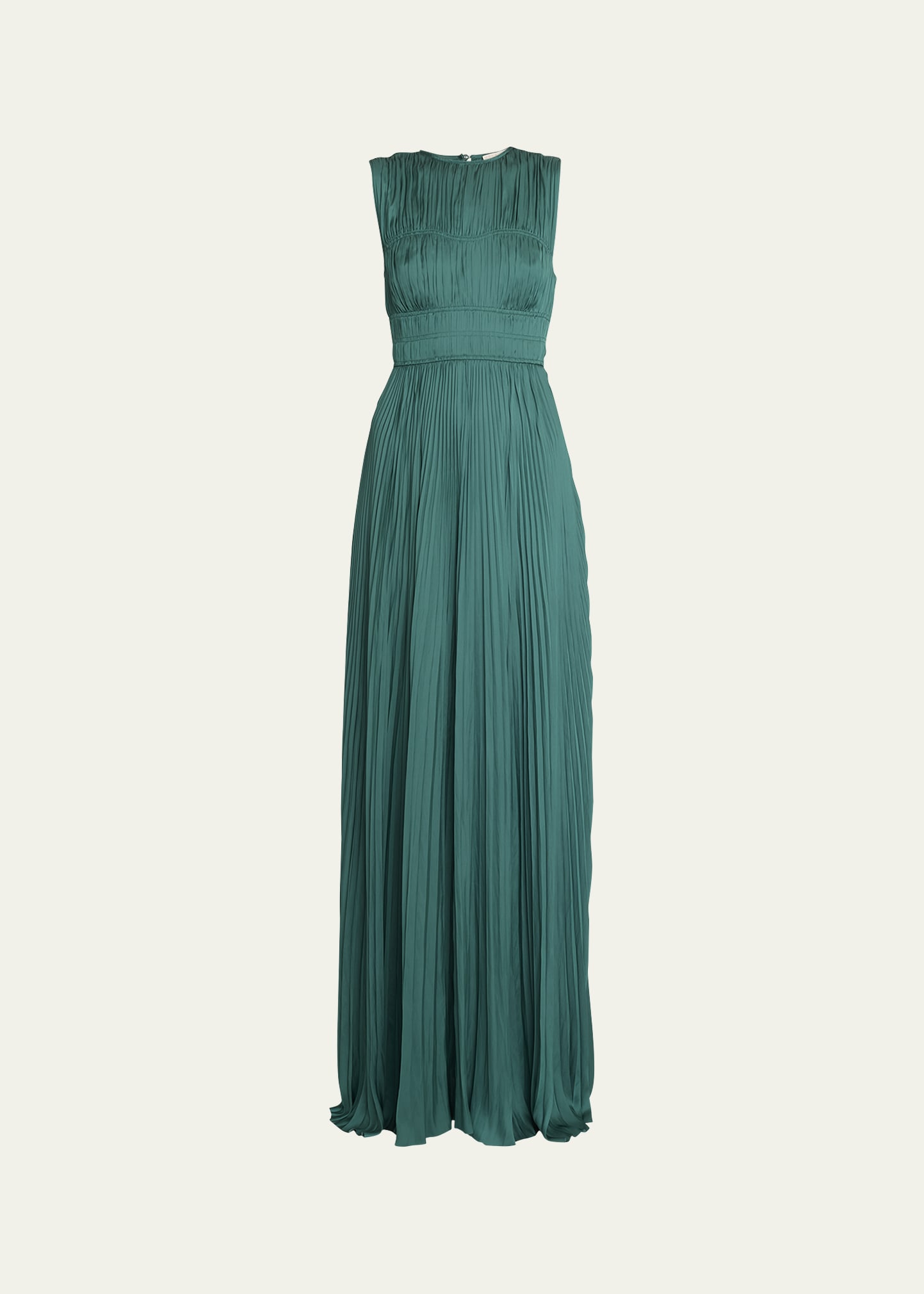 Tibi Sleeveless Bonded Satin Long Cocktail Dress - Bergdorf Goodman