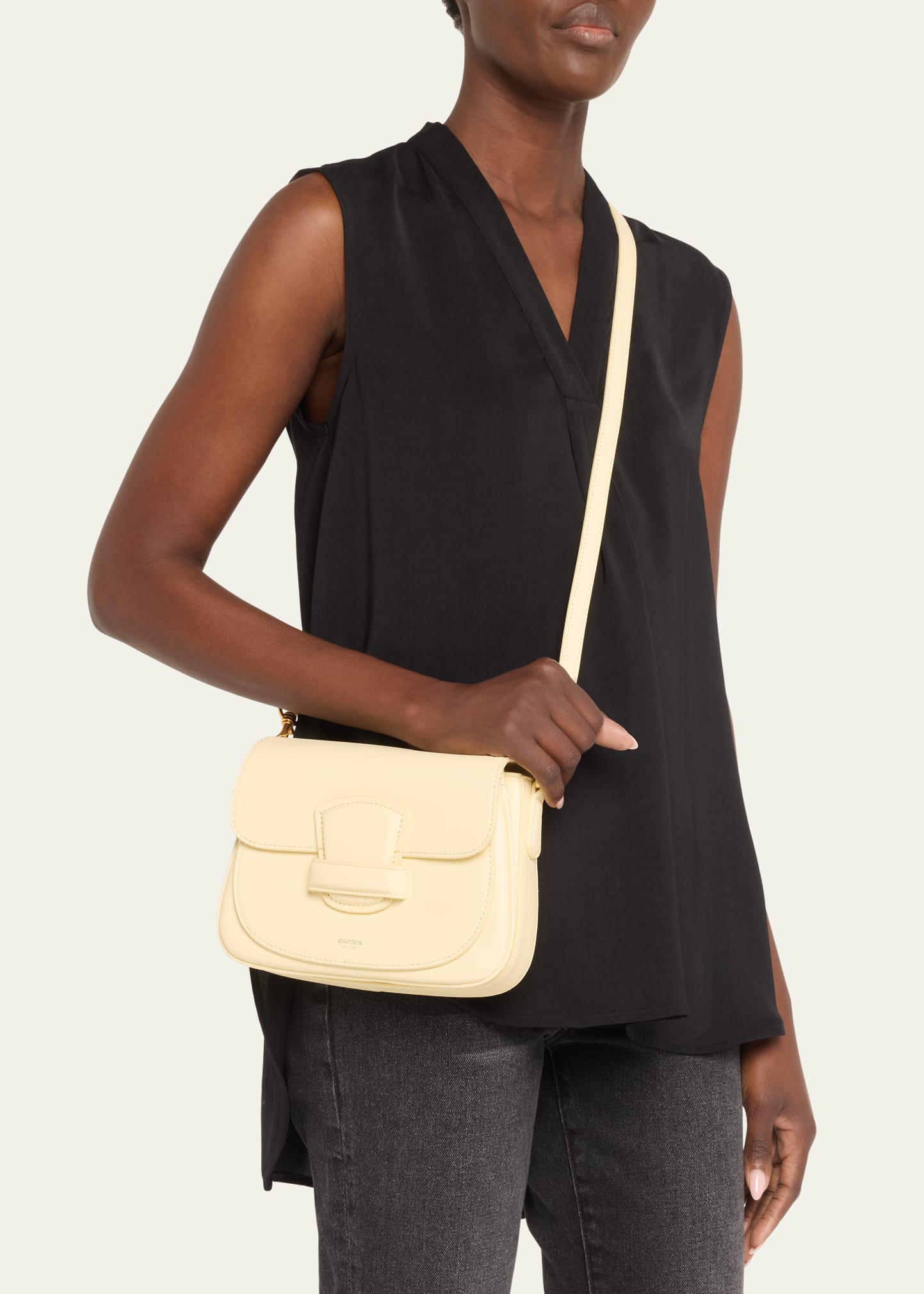 OROTON Margot Leather Crossbody Bag - Bergdorf Goodman