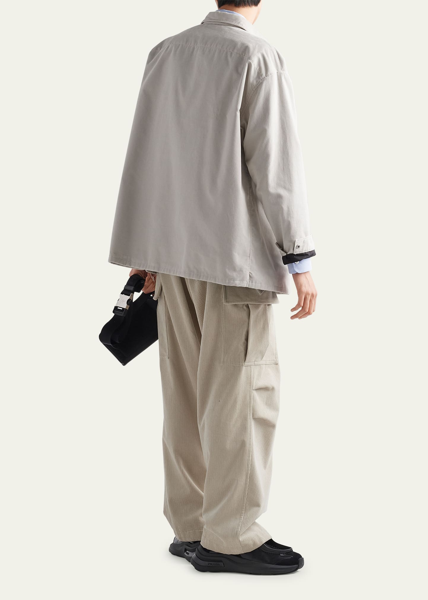 Prada Men's Corduroy Cargo Pants - Bergdorf Goodman