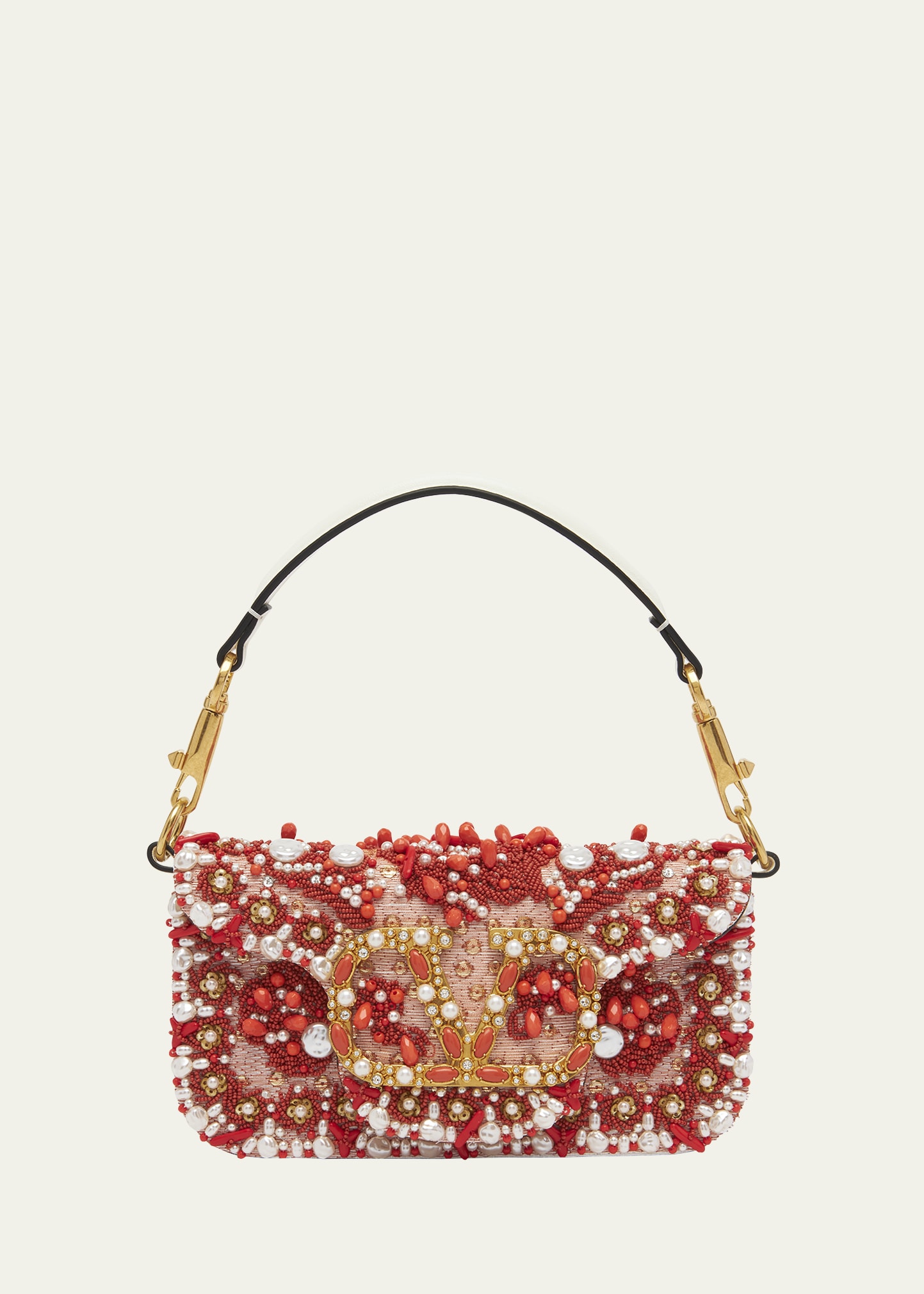 Valentino Garavani Loco Small Coral Jewel Chain Shoulder Bag - Bergdorf  Goodman