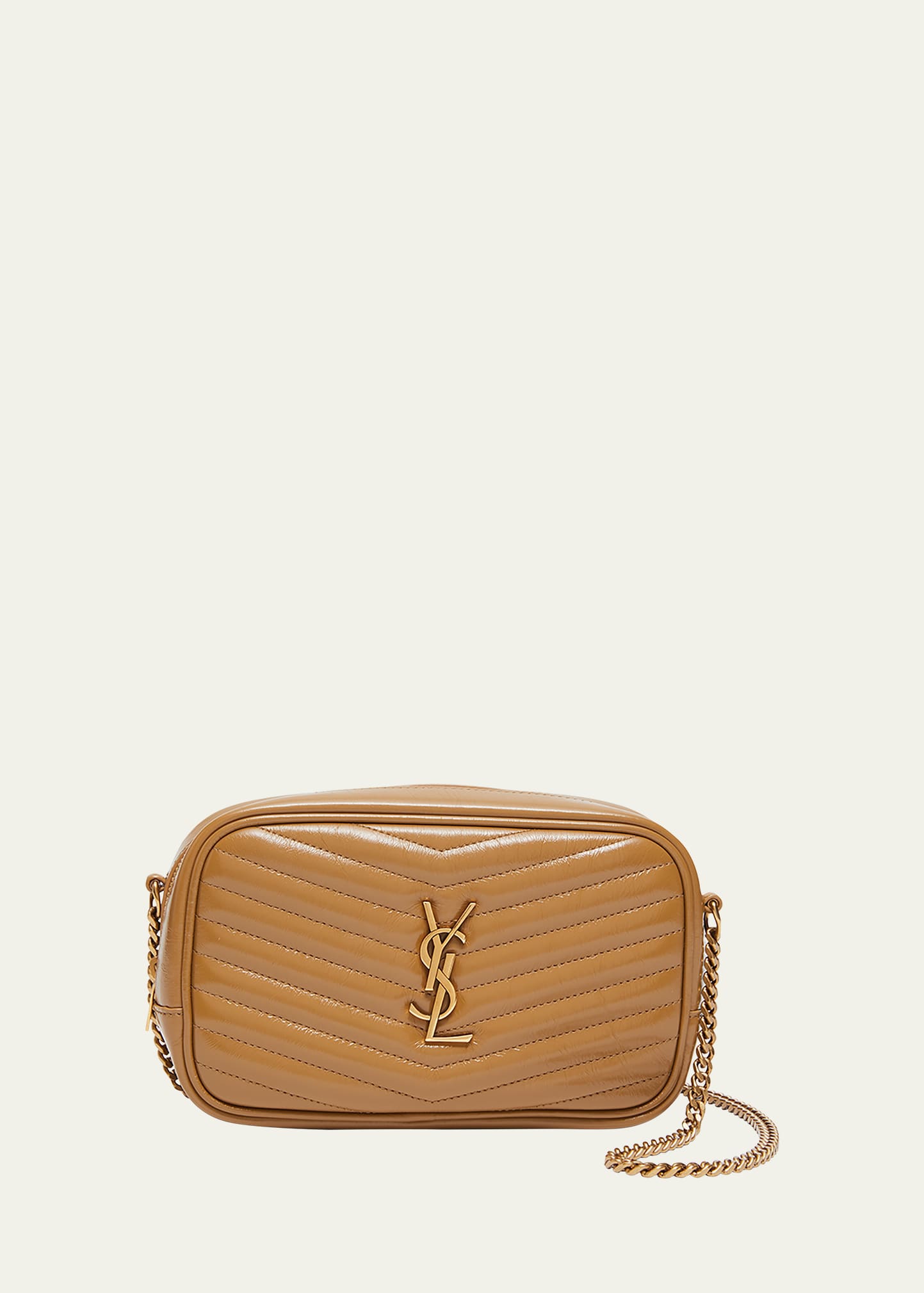 Saint Laurent Lou Mini YSL Camera Bag in Smooth Quilted