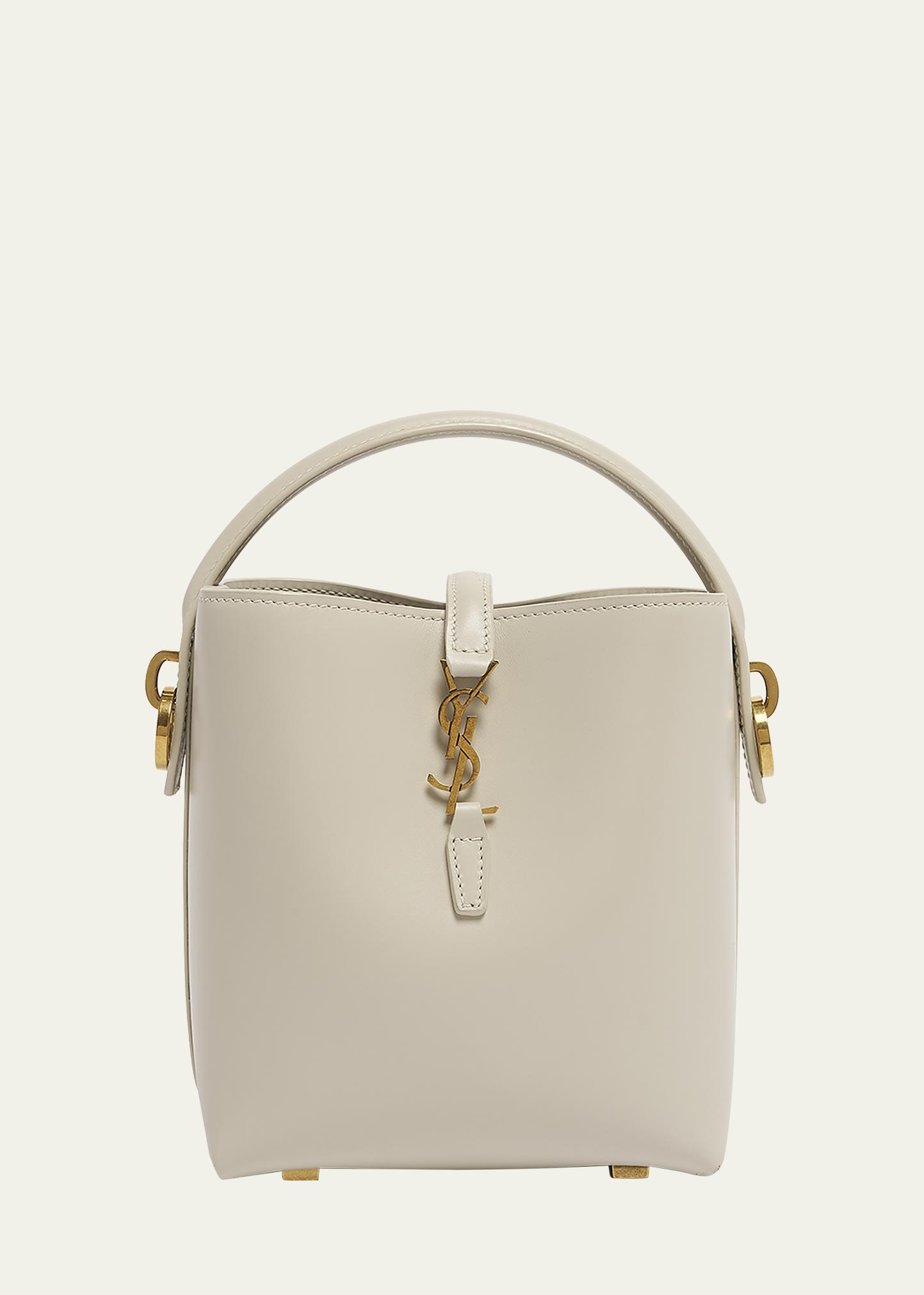 Saint Laurent Le 37 Mini YSL Bucket Bag in Smooth Leather 