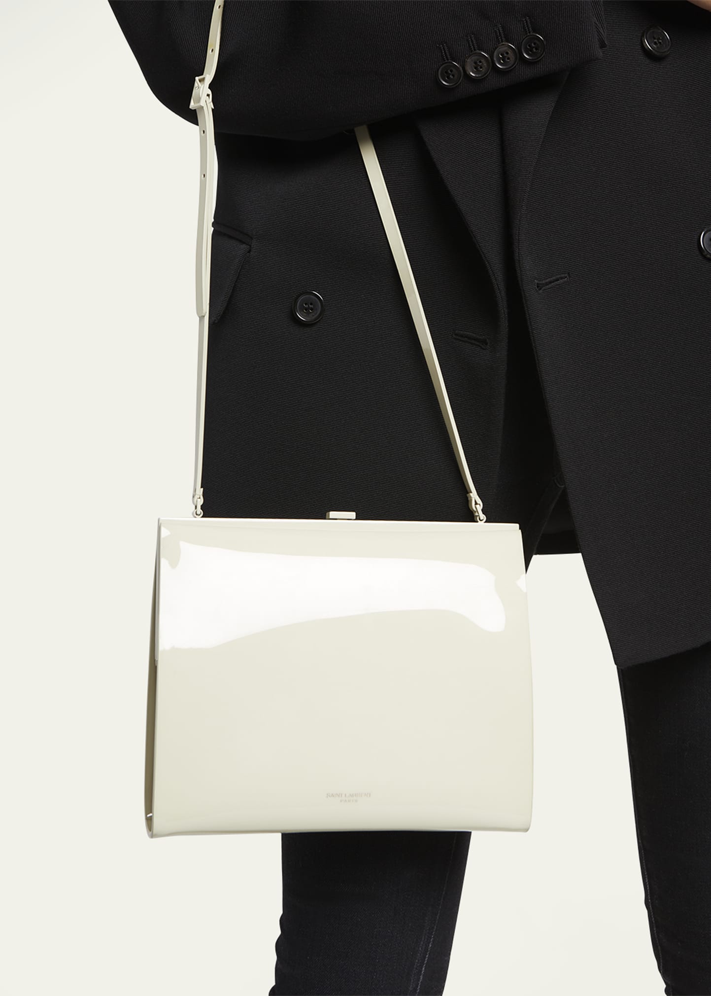 Saint Laurent Le-Anne Marie Small Shoulder Bag in Vinyl