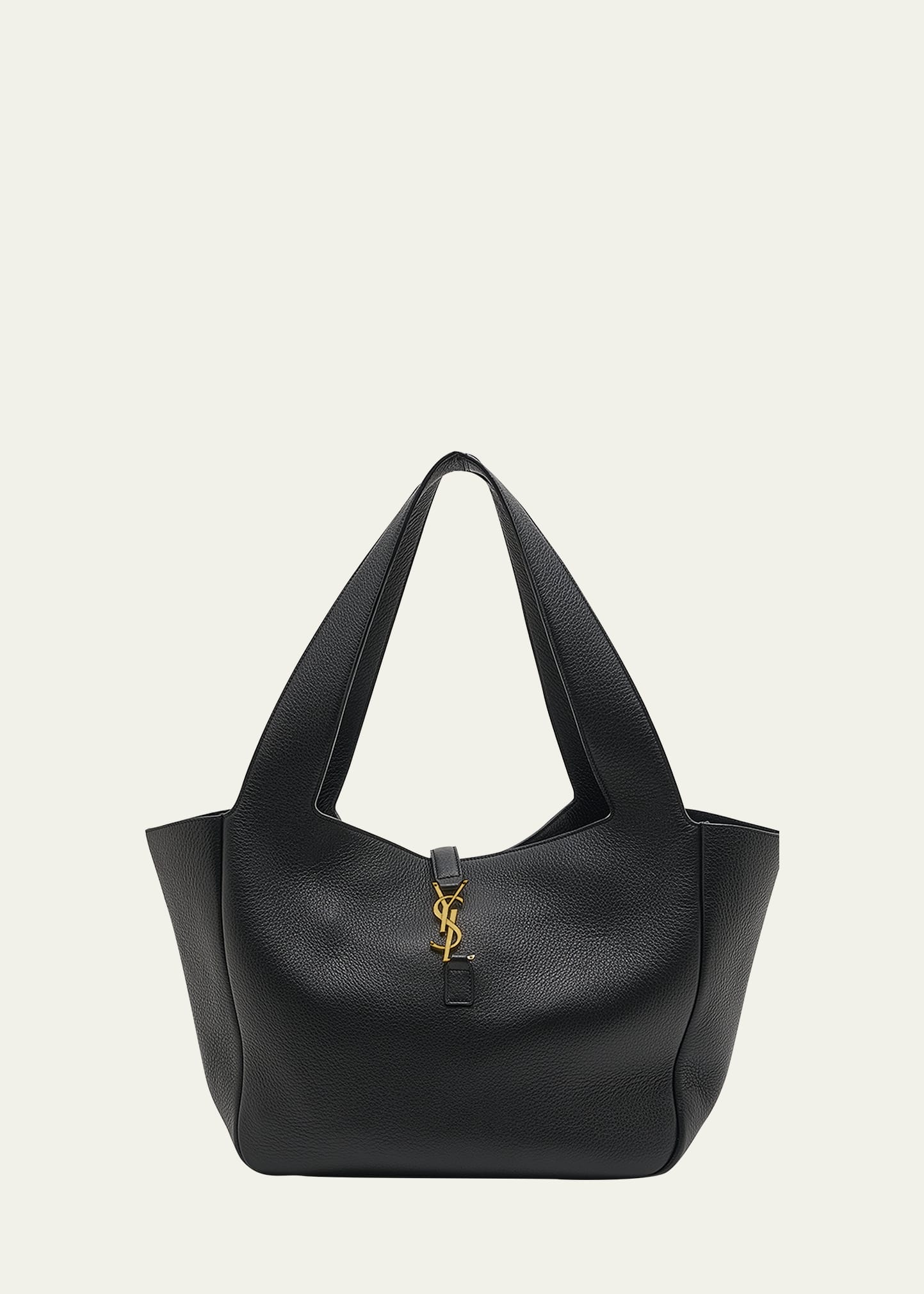 Toy ysl cabas 2024 bag in black leather