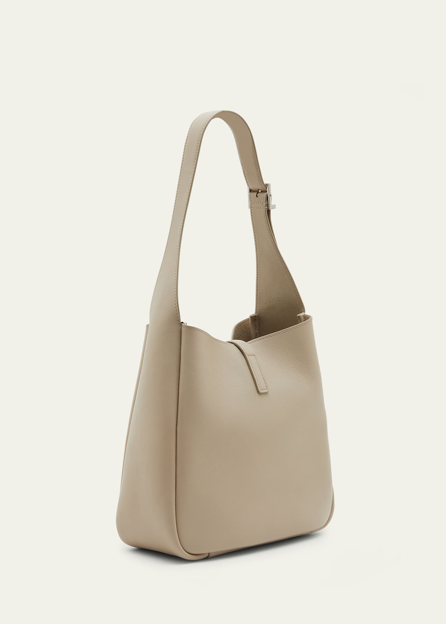 Saint Laurent Le 5 A 7 Small YSL Hobo Bag in Smooth Supple