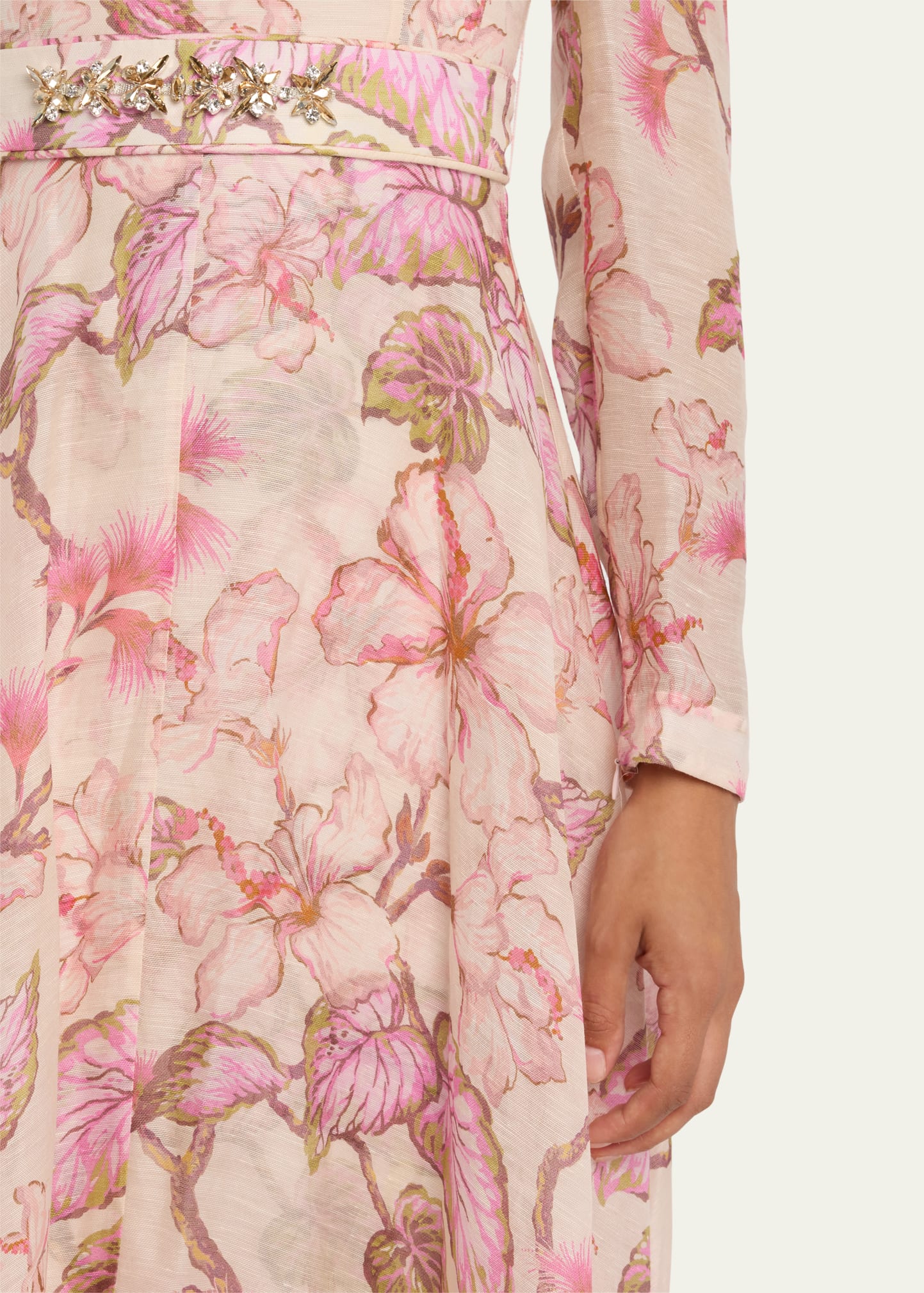 knee length dresses for ladies Zimmermann Matchmaker Midi Dress main image 0