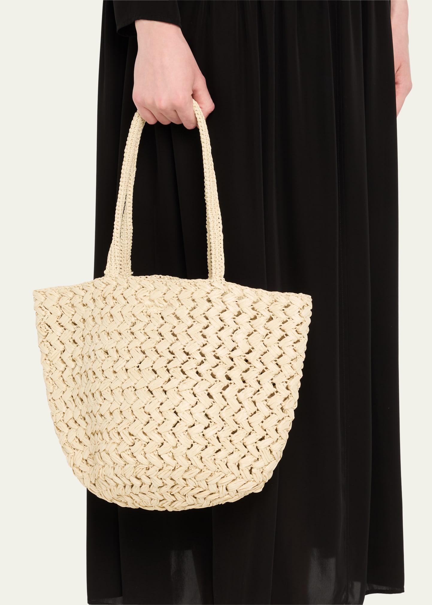 THE ROW Estelle Tote in Raffia - Bergdorf Goodman