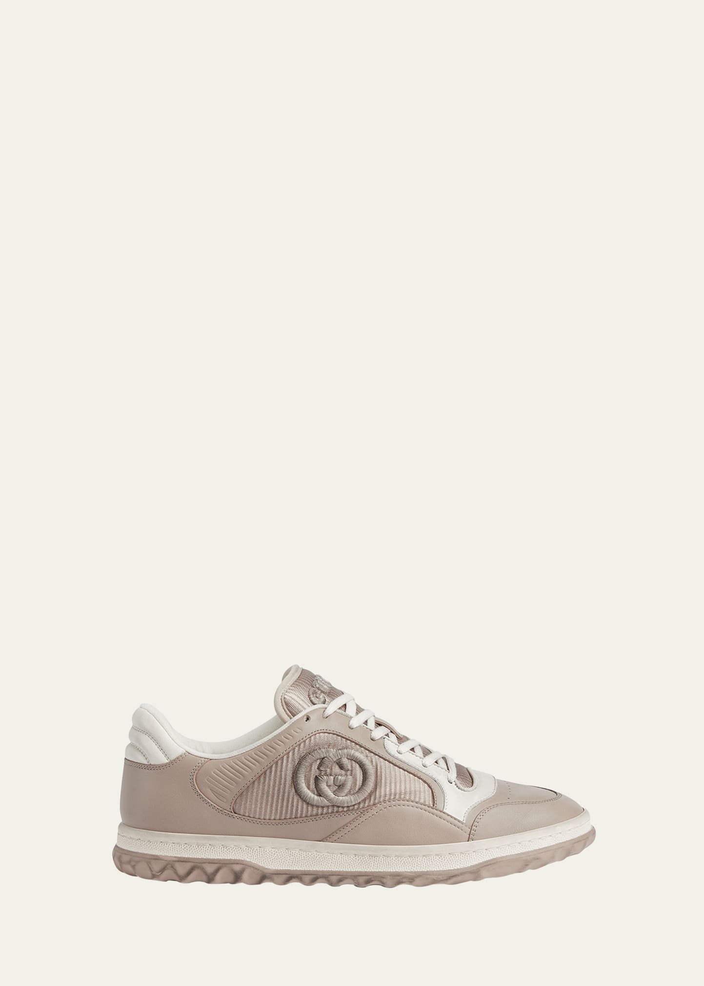 Gucci Men's MAC 80 Embroidered Leather Low-Top Sneakers - Bergdorf