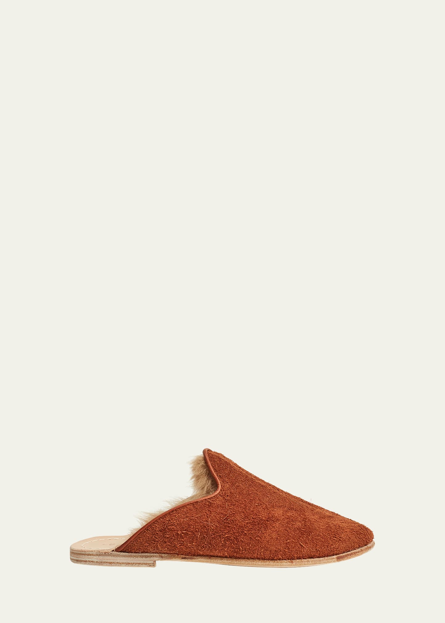 MULE SLIPPERS, Brown