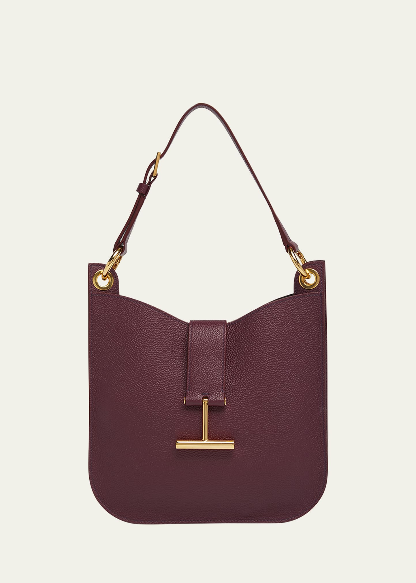 TOM FORD Tara Small Hobo Crossbody in Grained Leather - Bergdorf