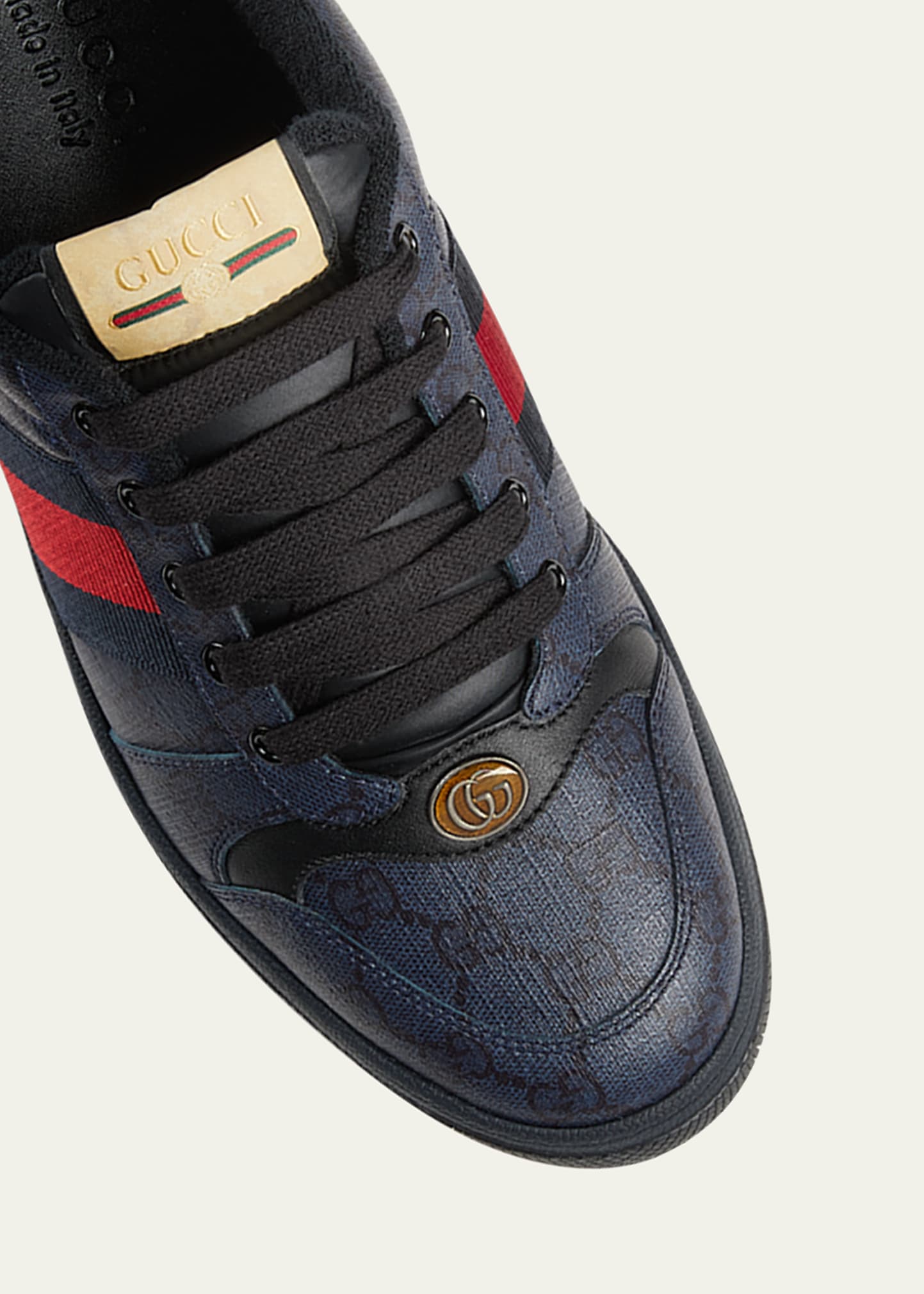【関税＆送料込み】Gucci Screener Sneakers GUCCI Screener suede, distressed leather and canvas sneakers