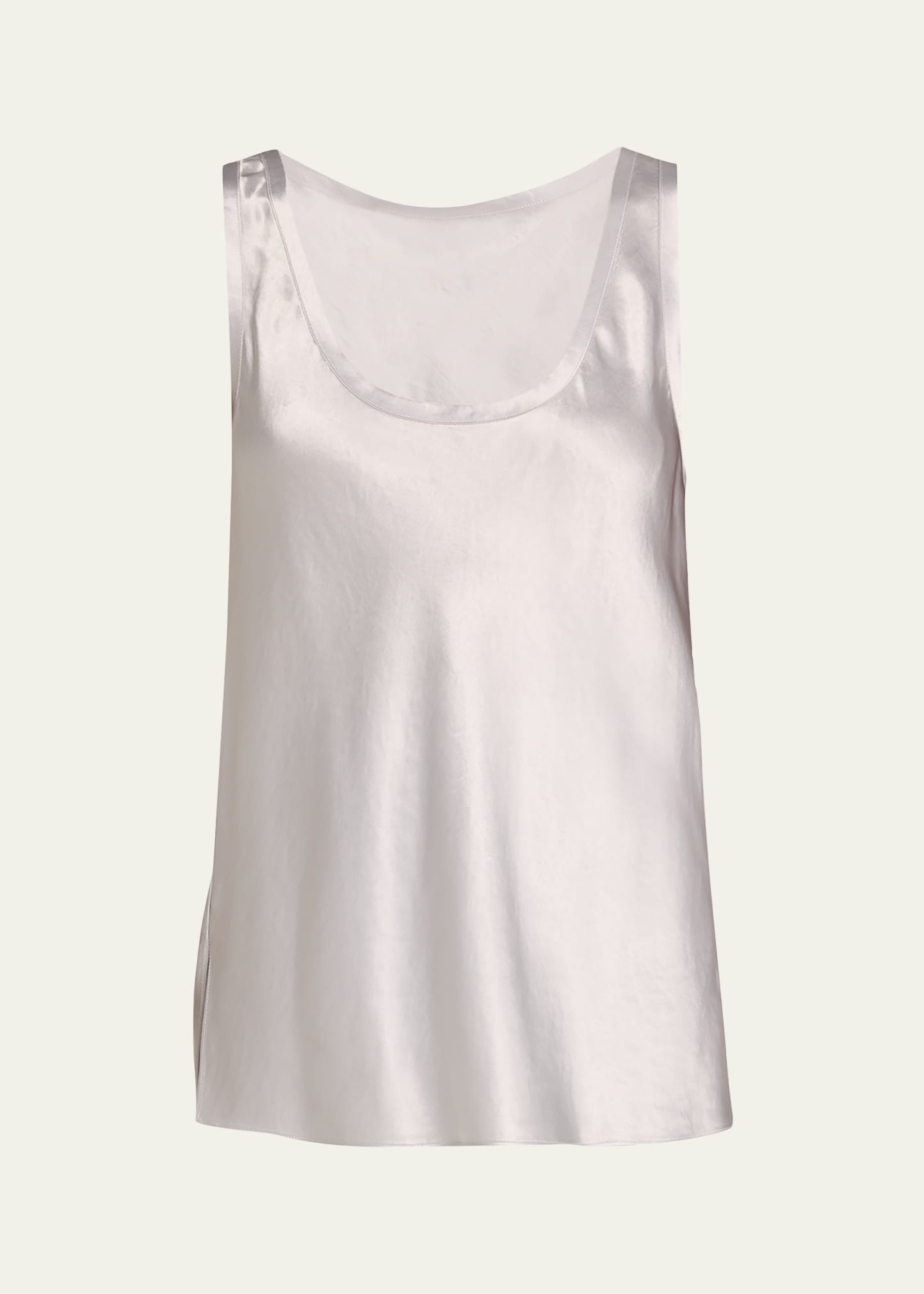 Vince raw edge silk tank dress sale