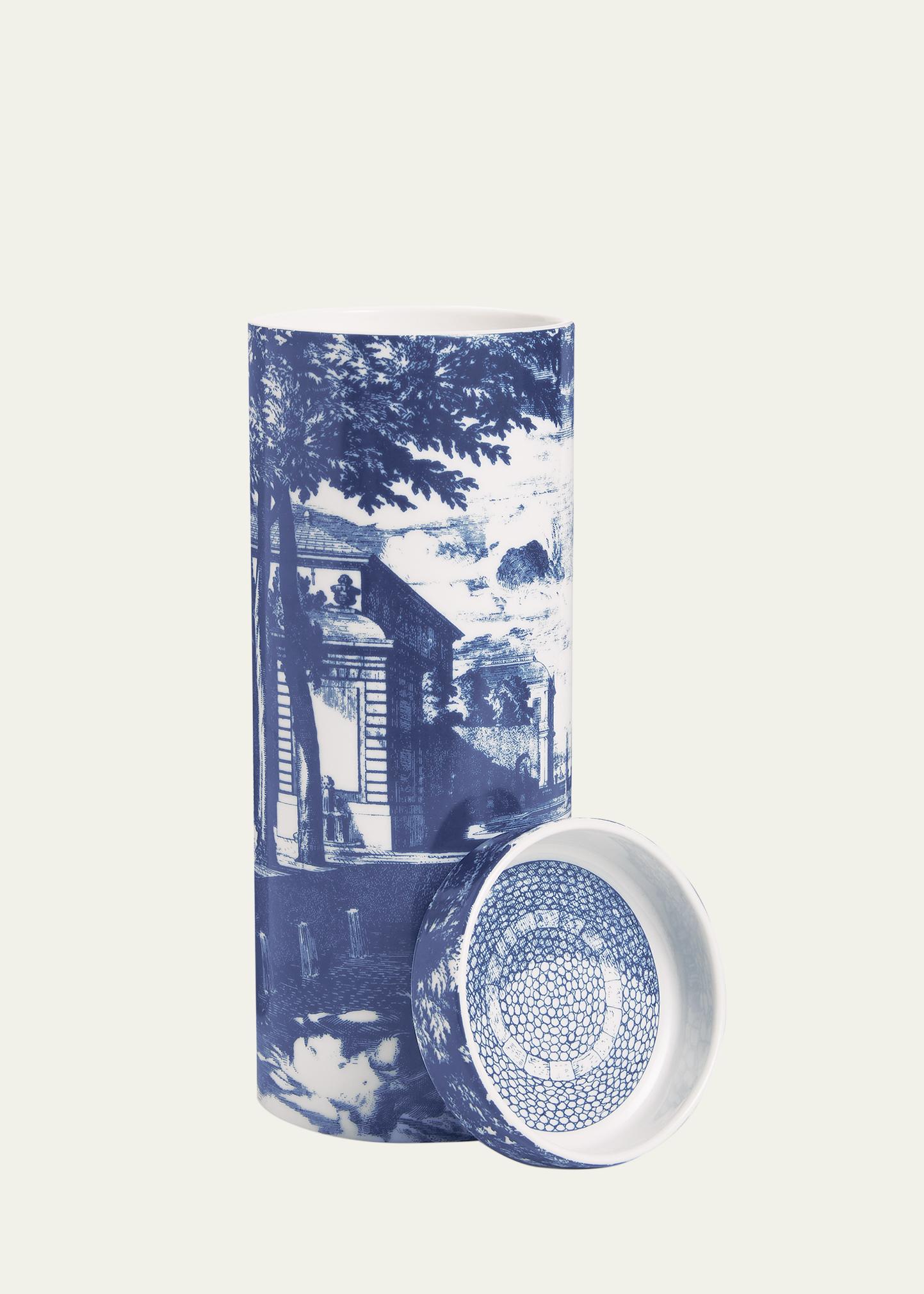 Fornasetti 향초 타워 블루 & 화이트