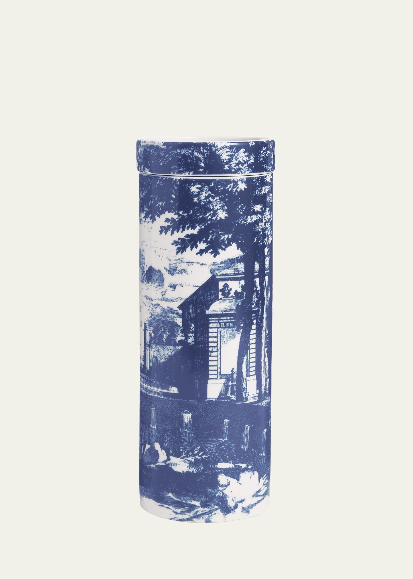 Fornasetti 향초 타워 블루 & 화이트