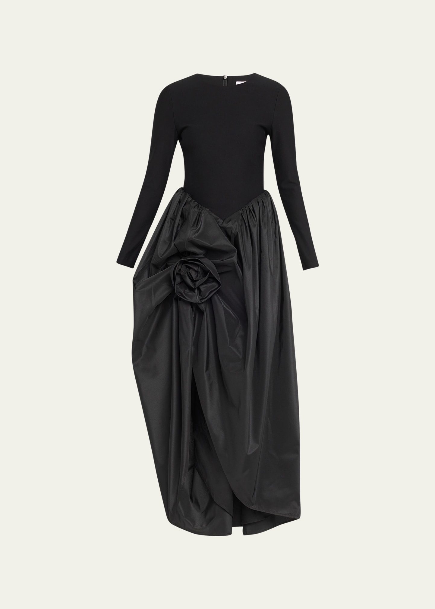 Sleeper Aurora Mixed Media High-Low Maxi Dress - Bergdorf Goodman