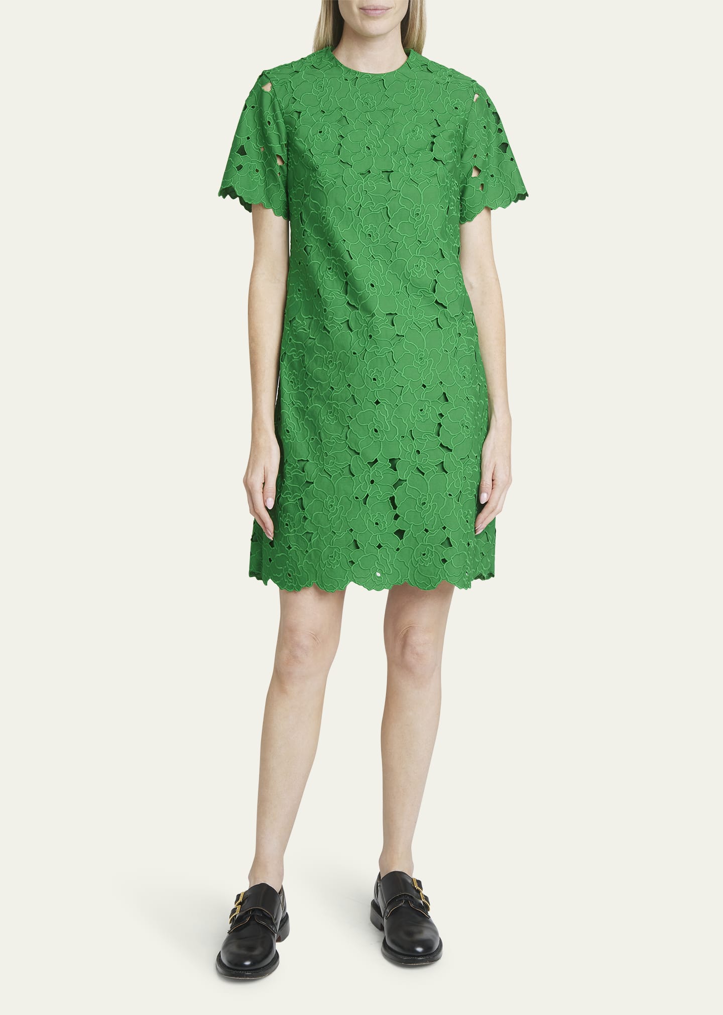 slim fit dress slacks Sheila Green Eyelet Short Dress