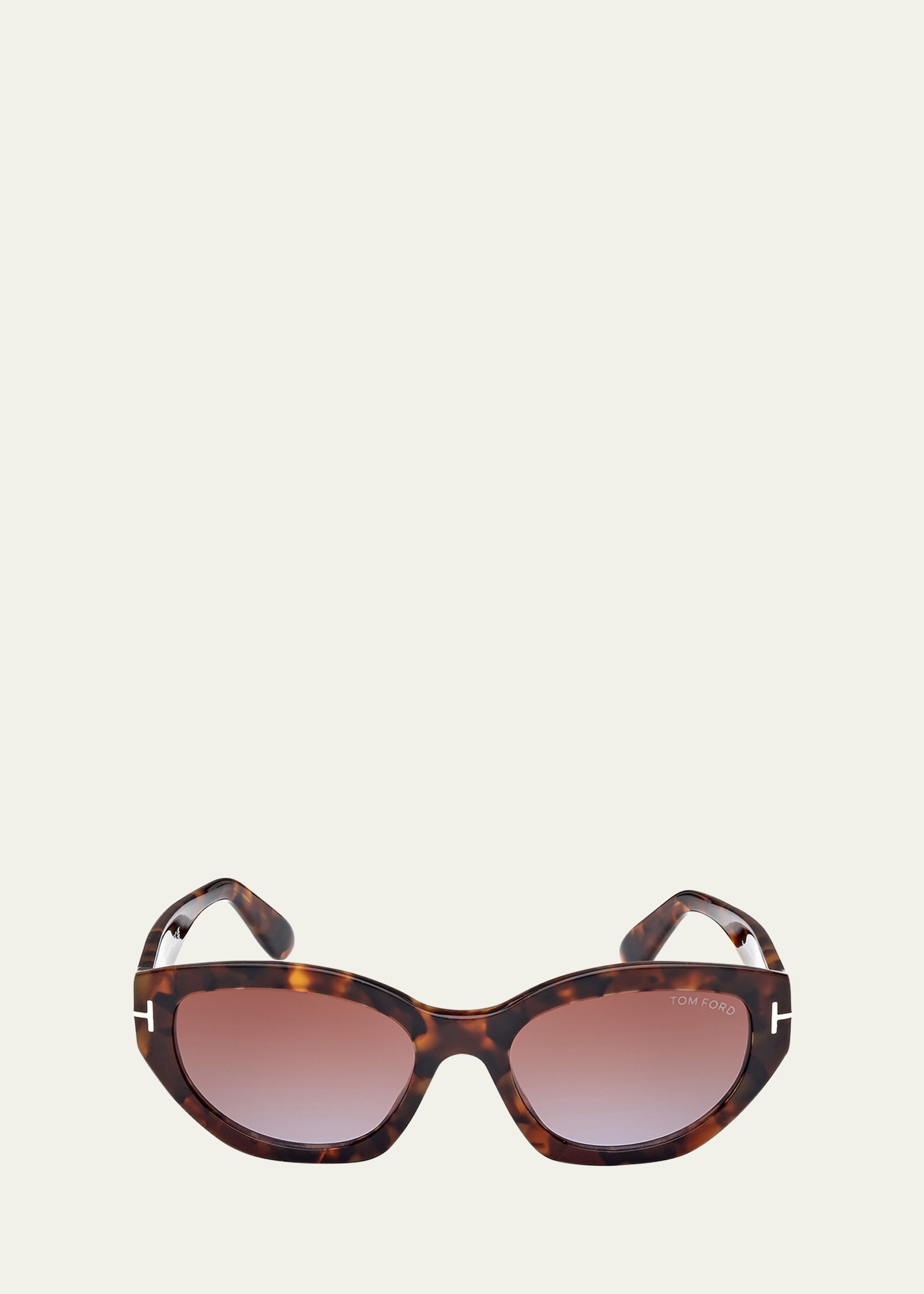 TOM FORD Signature T Acetate Cat-Eye Sunglasses - Bergdorf Goodman
