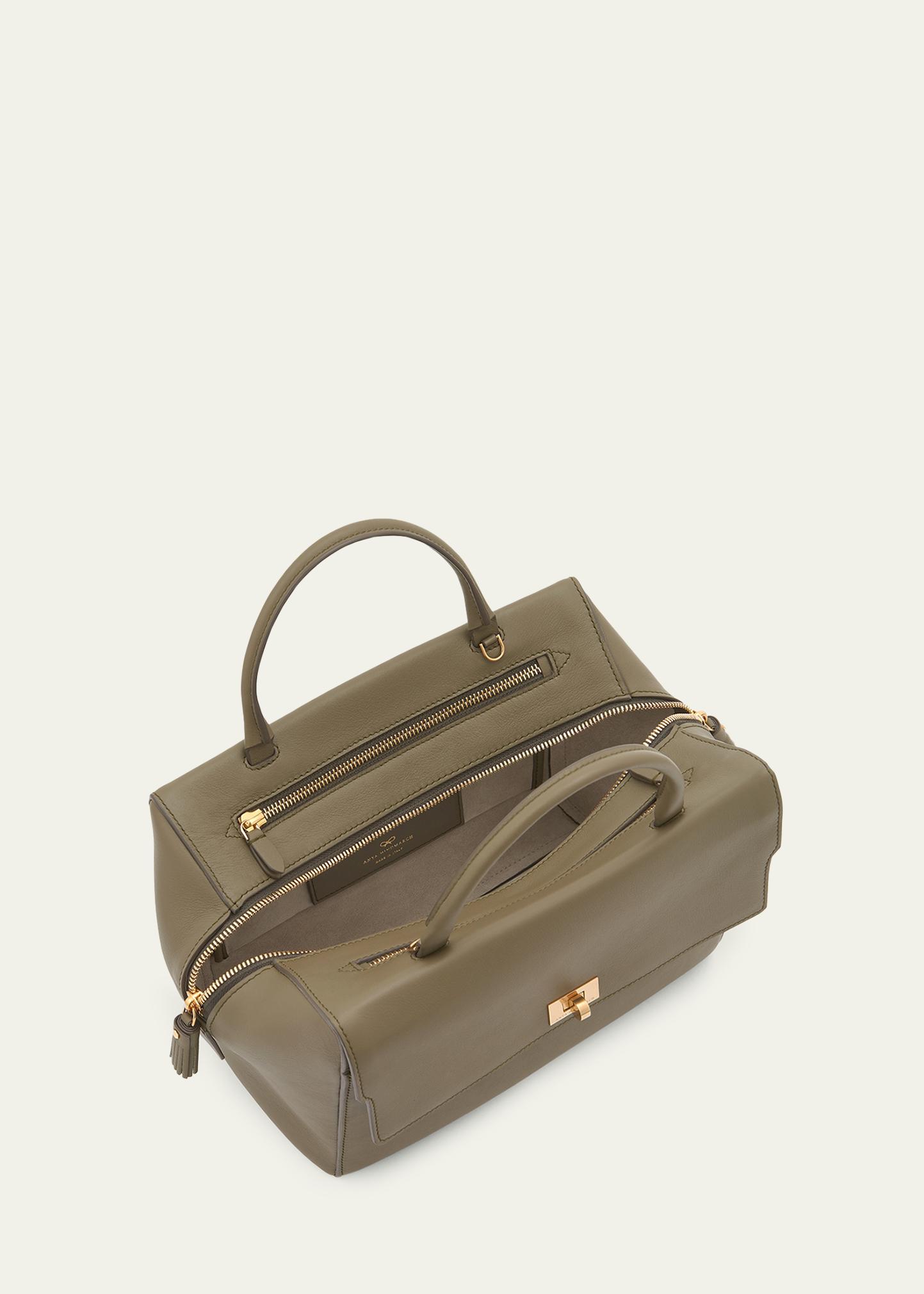 Anya Hindmarch Seaton Zip Leather Satchel Bag - Bergdorf Goodman