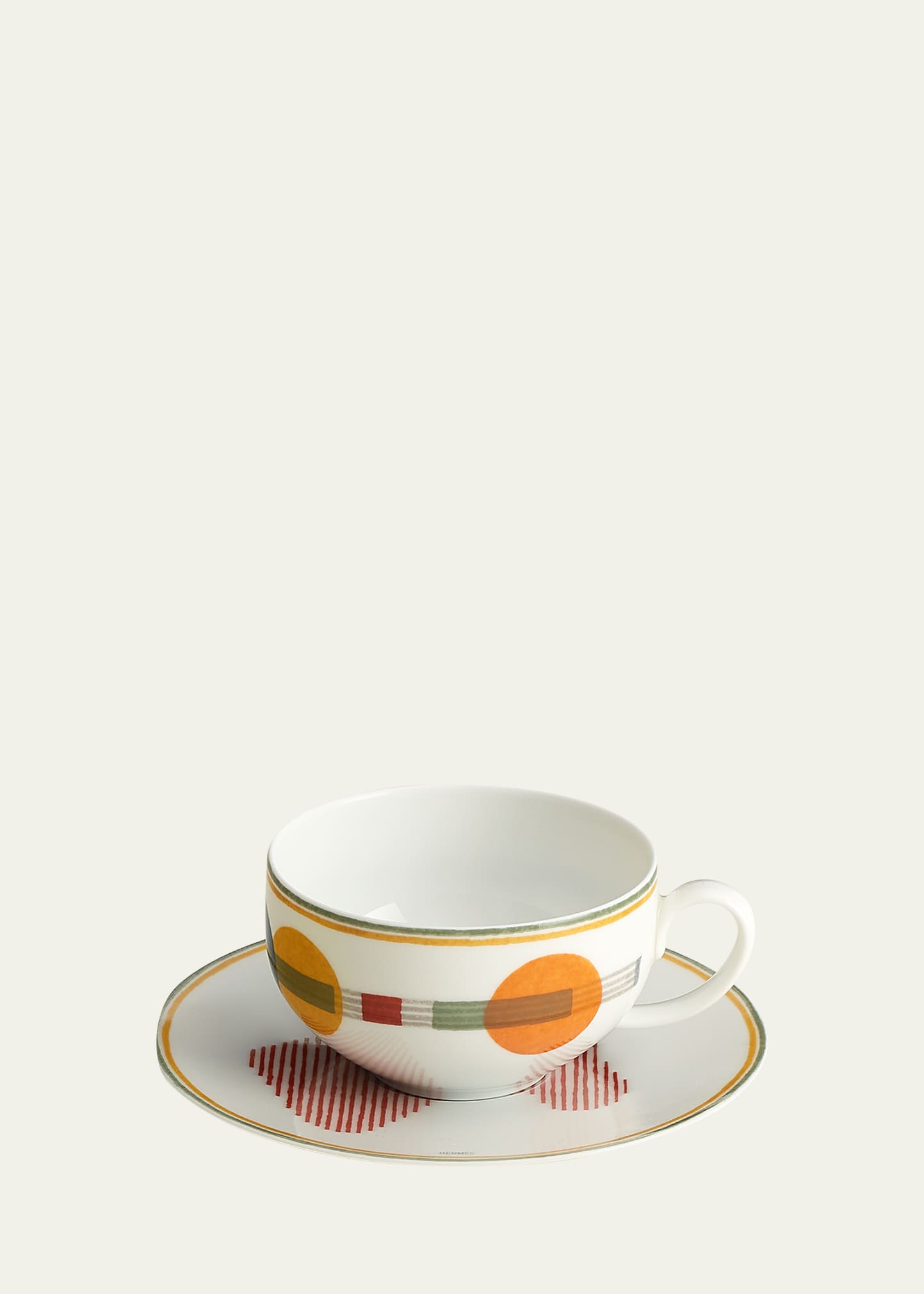 Hermes Saut Hermès Tea Cup and Saucer