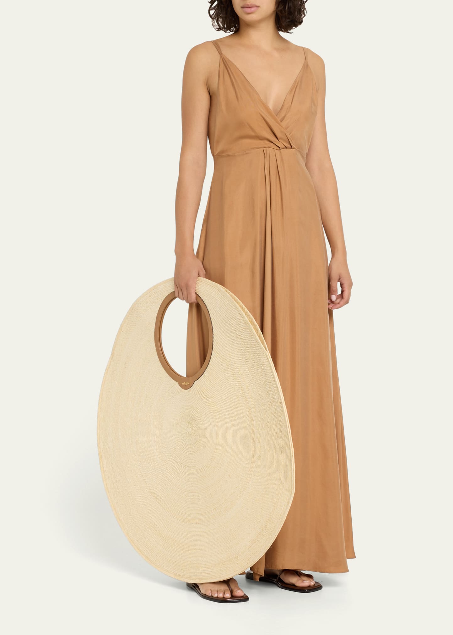 Cult Gaia Amun XL Round Raffia Shoulder Bag - Bergdorf Goodman