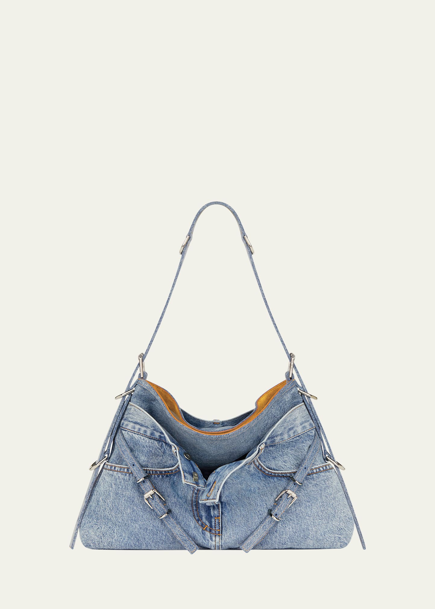 Givenchy Medium Voyou Shoulder Bag in Boyfriend Denim