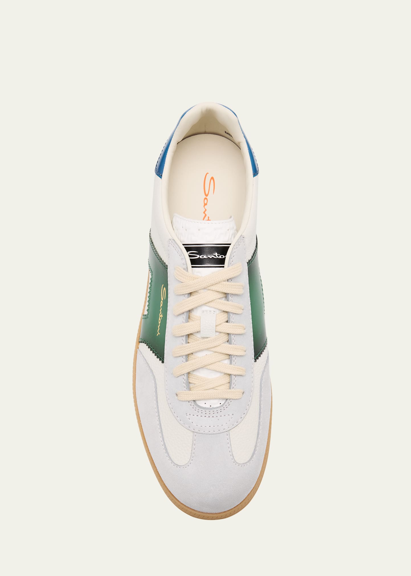 Santoni Men's DBS Suede & Leather Low-Top Sneakers - Bergdorf Goodman