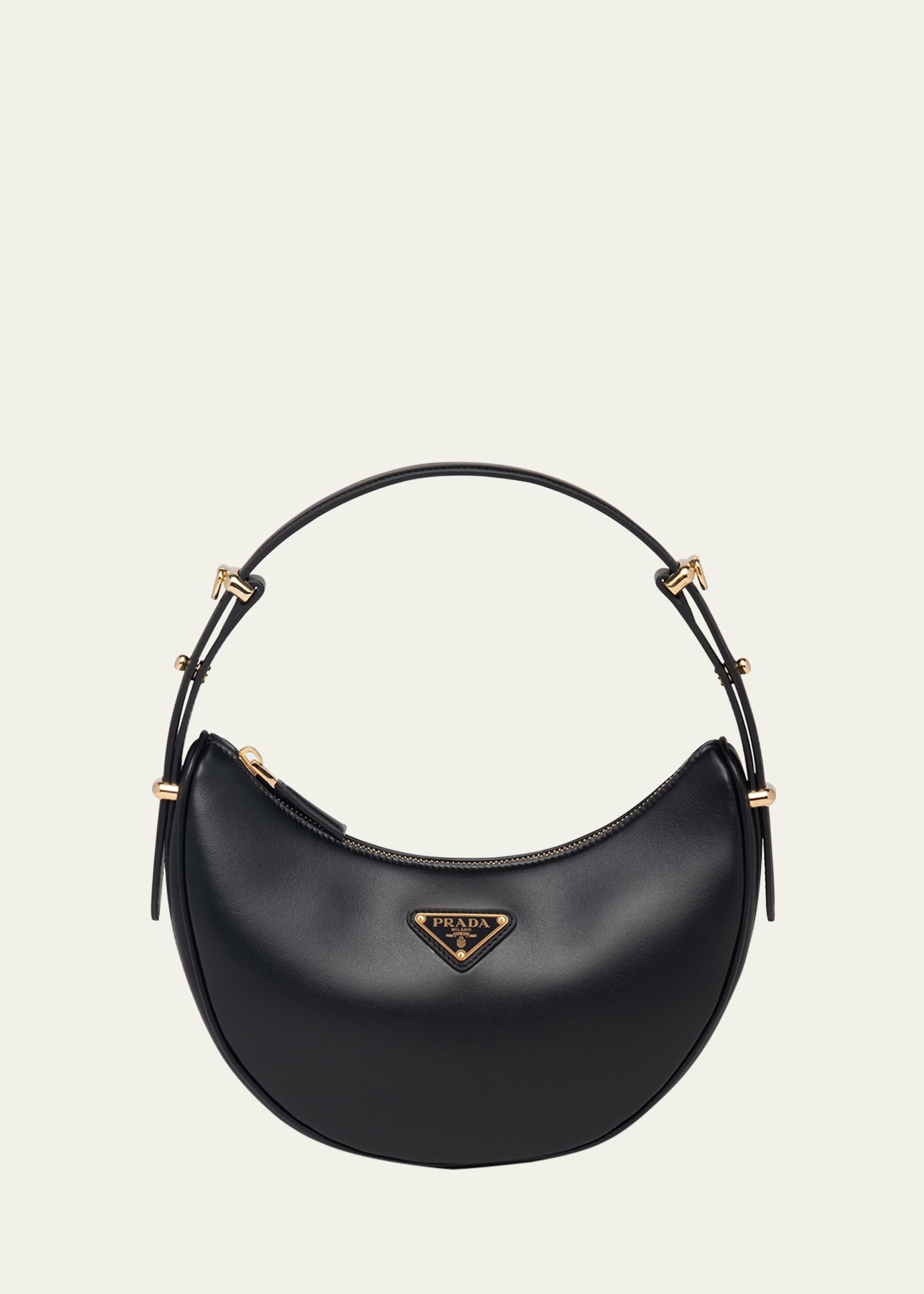 ショルダーバッグ・ポシェット PRADA FW25 BAG (1BC249VOOO ASK F0S5V) Prada Re-Edtion Nylon Quilted Black Triangle Logo Crossbody